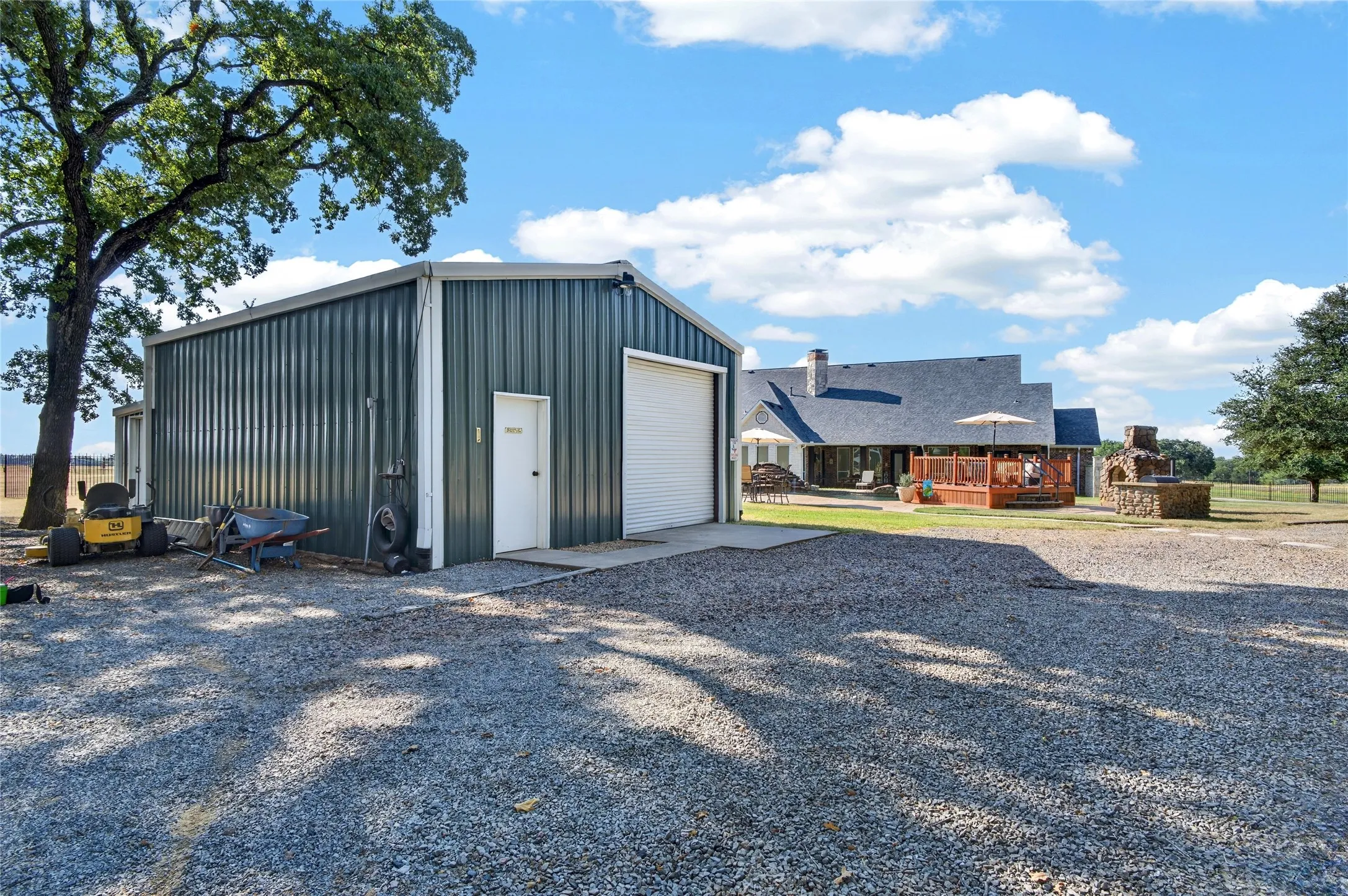 Garage/shop, Main House in background
