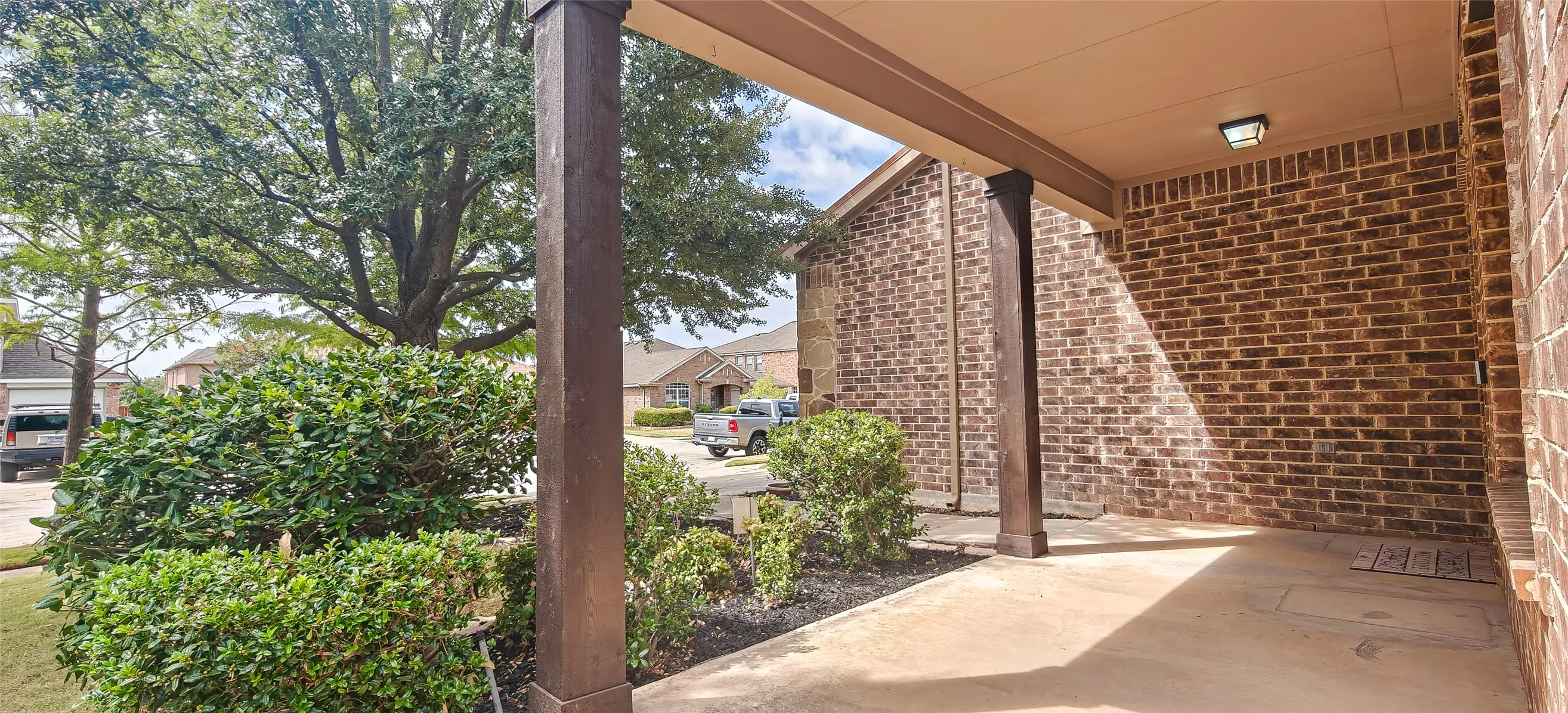 View from the covered Front Porch