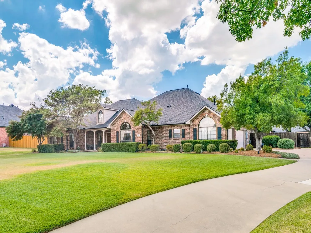 Among many features, this home has a 3-car garage with workshop area.