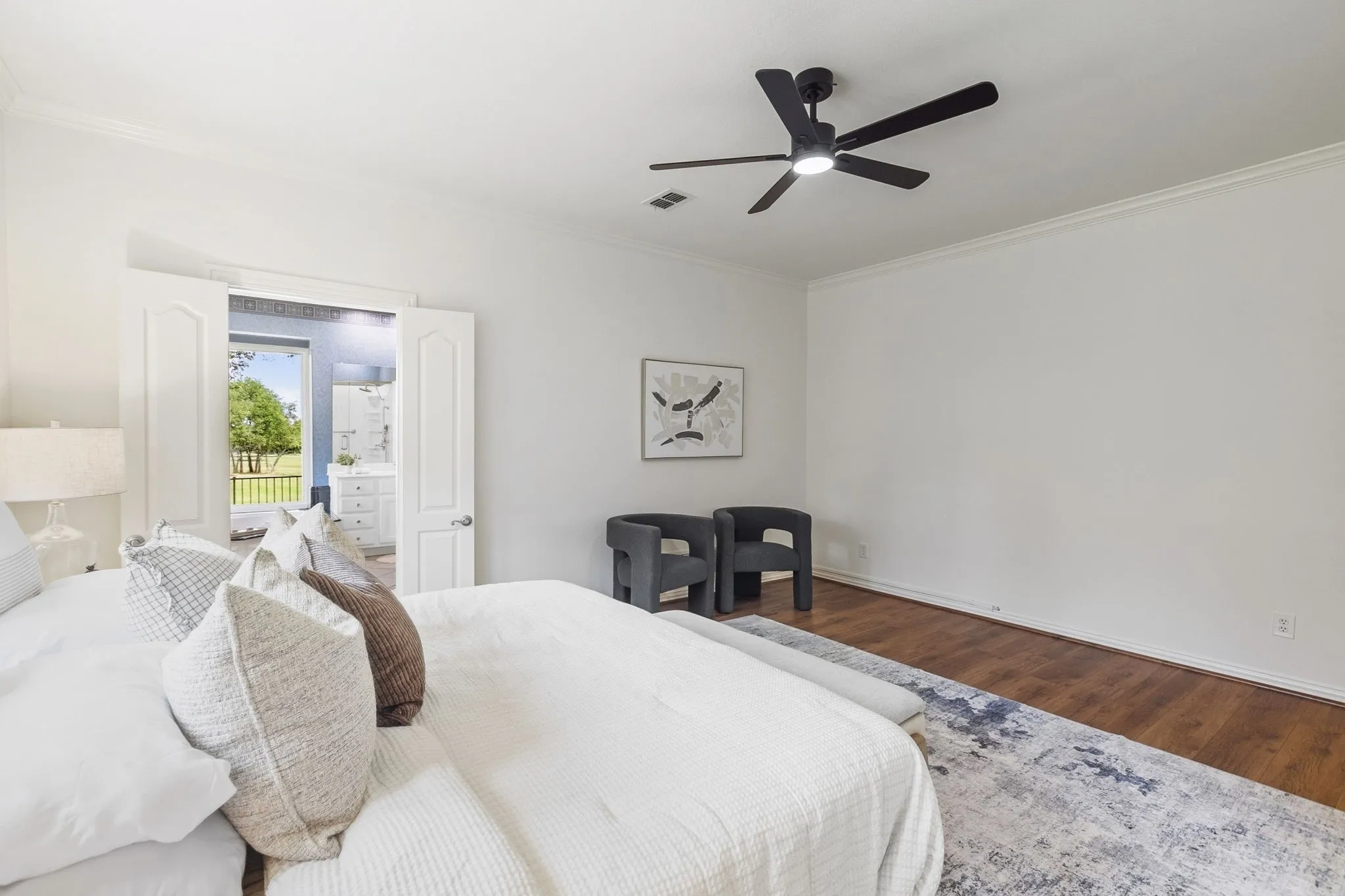 1st floor Primary Bedroom with sitting area, a study, and ensuite bathroom