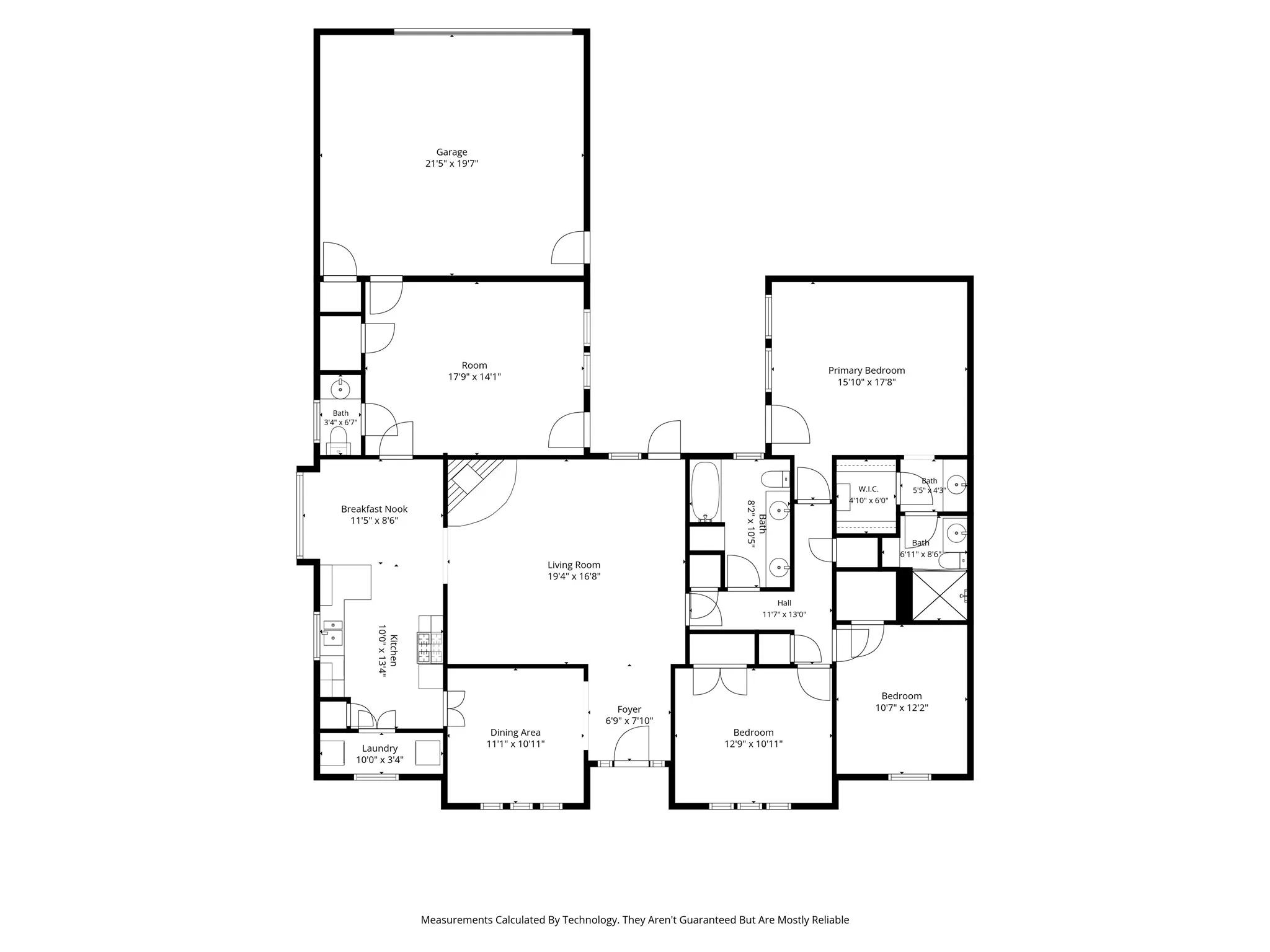 Room dimensions of the home