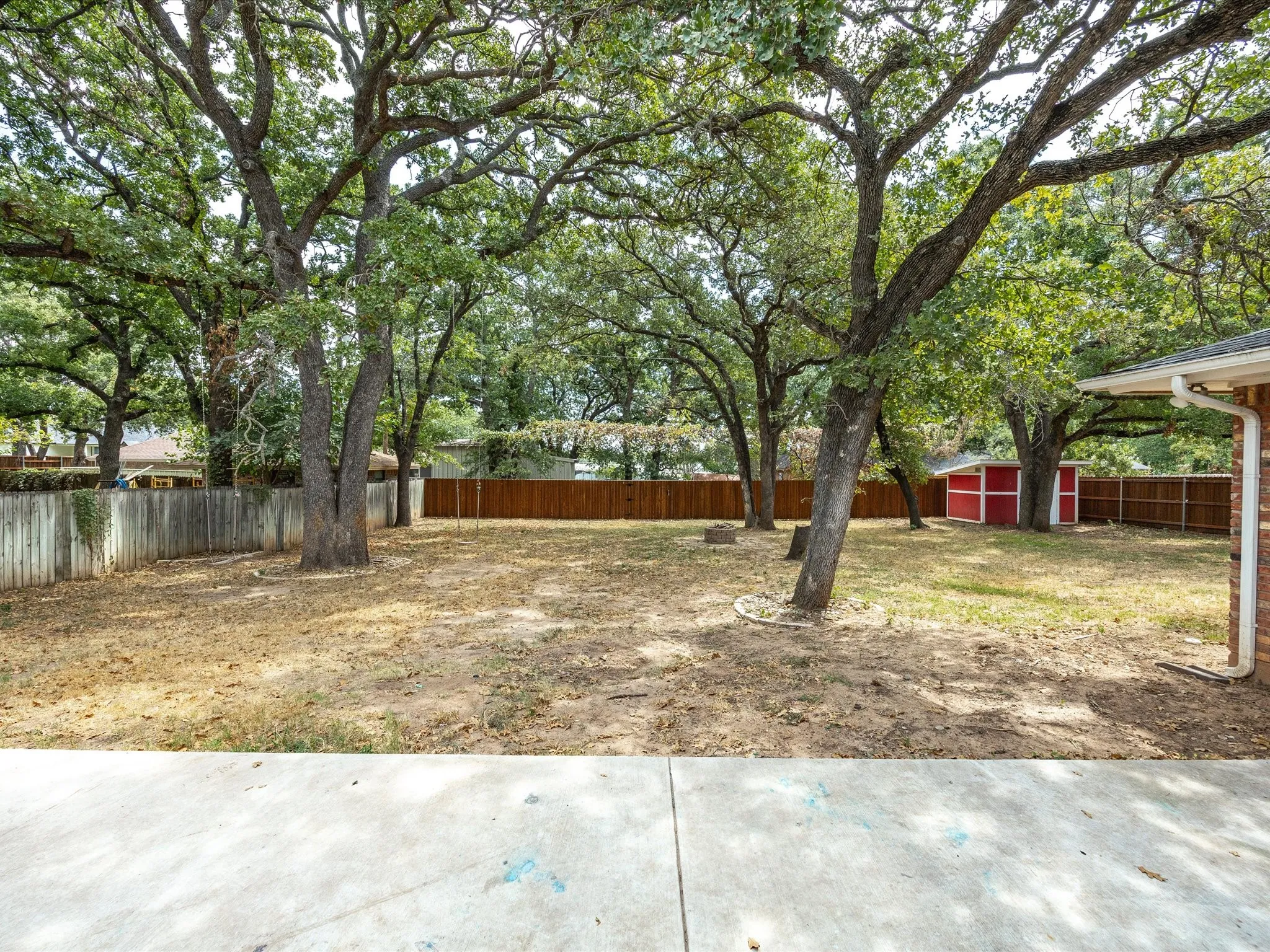 A great big backyard