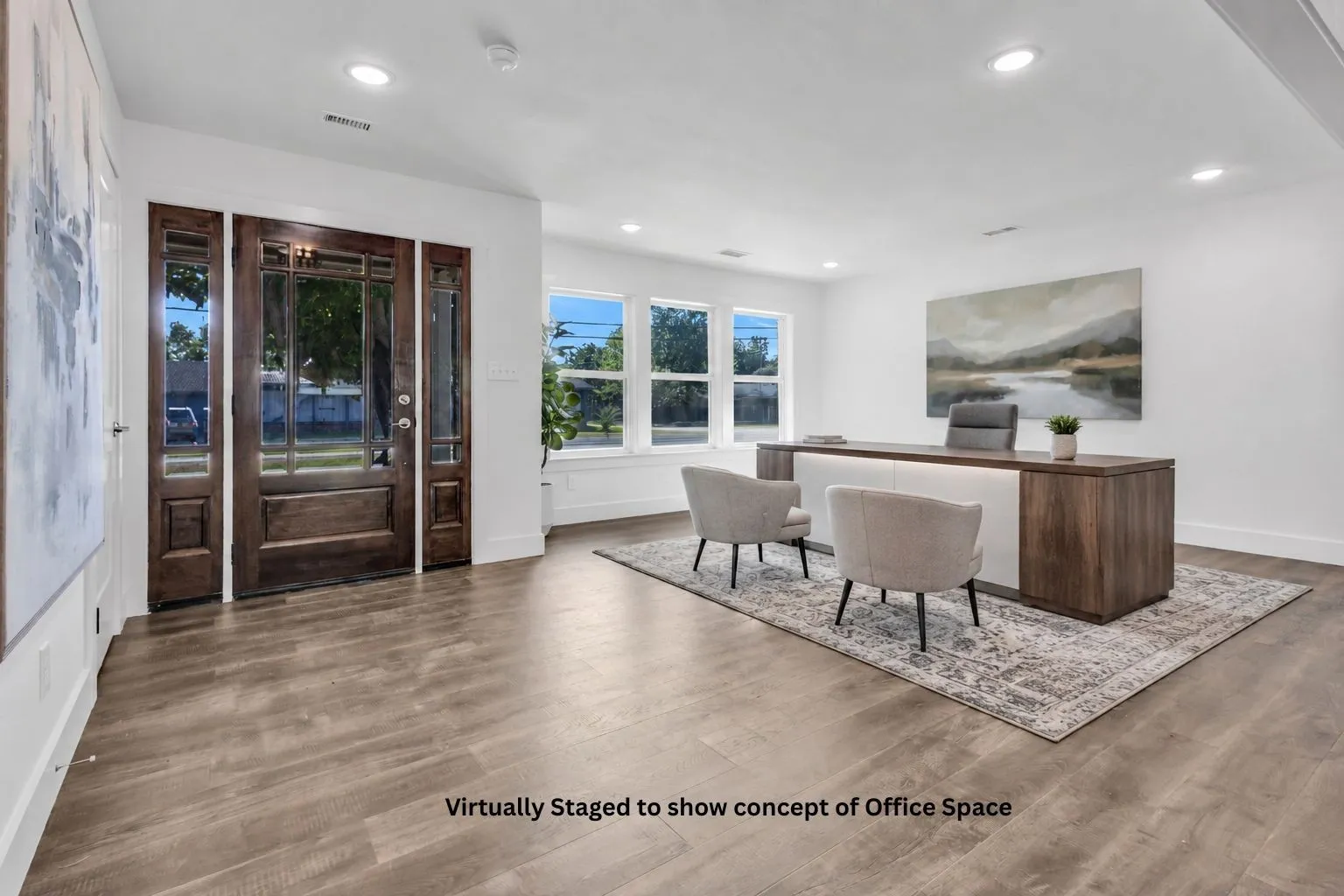 Virtually staged to show concept