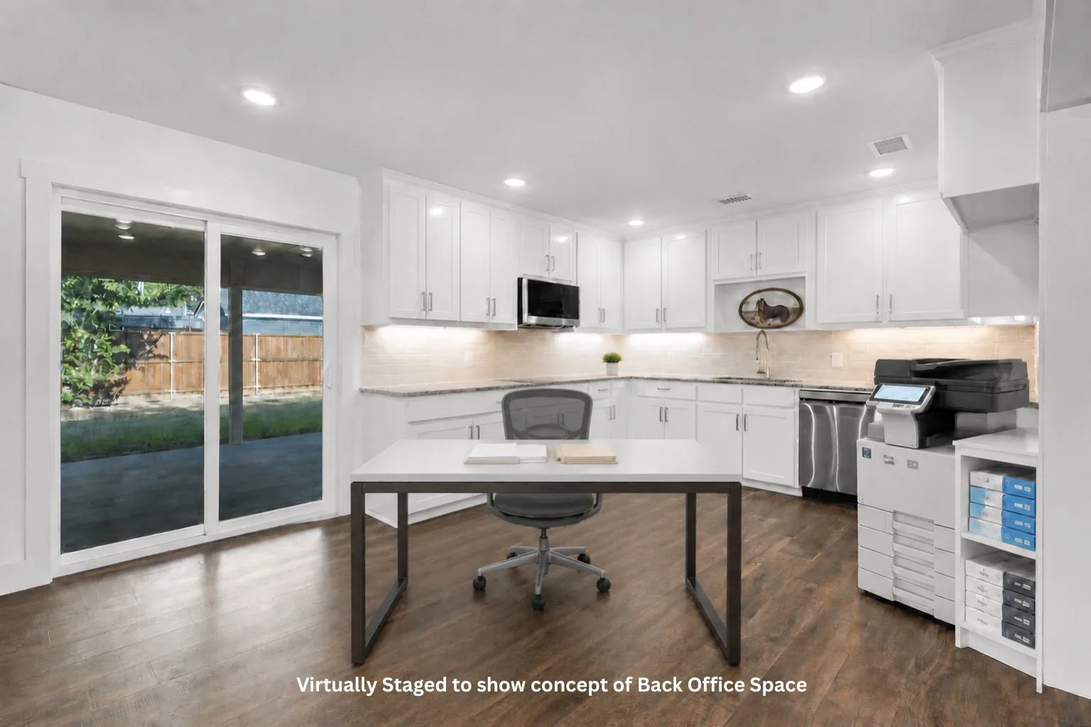 Virtually staged to show concept