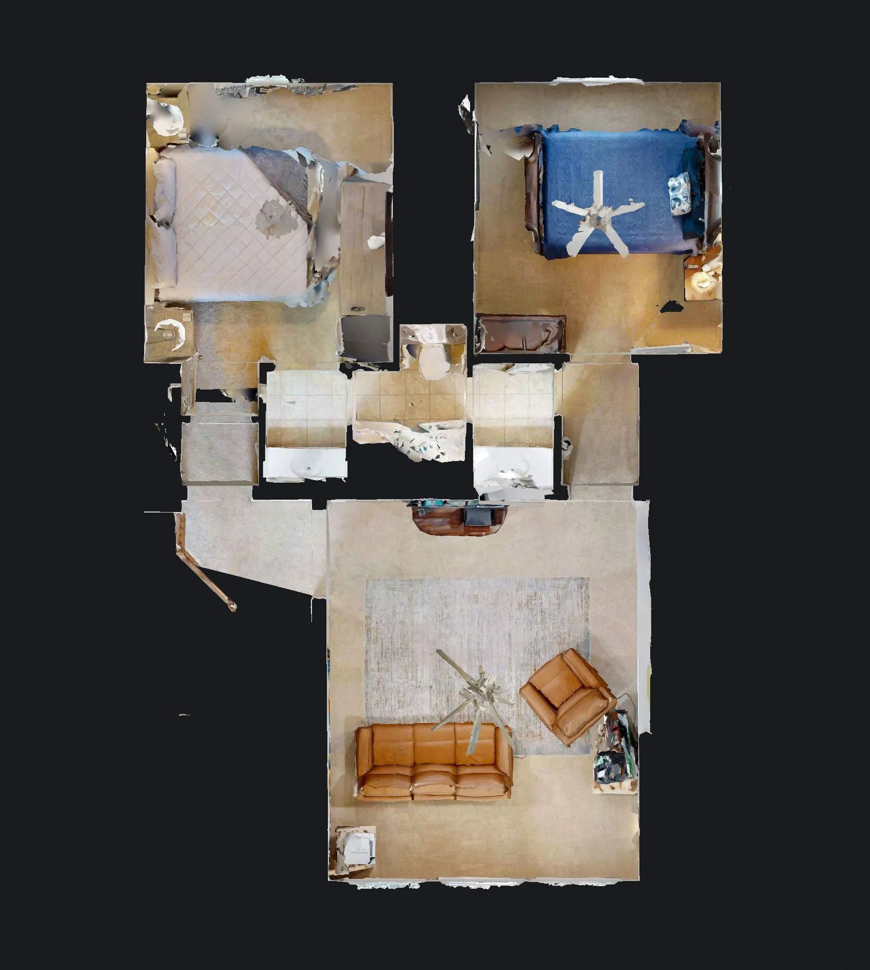 Upstairs floor plan