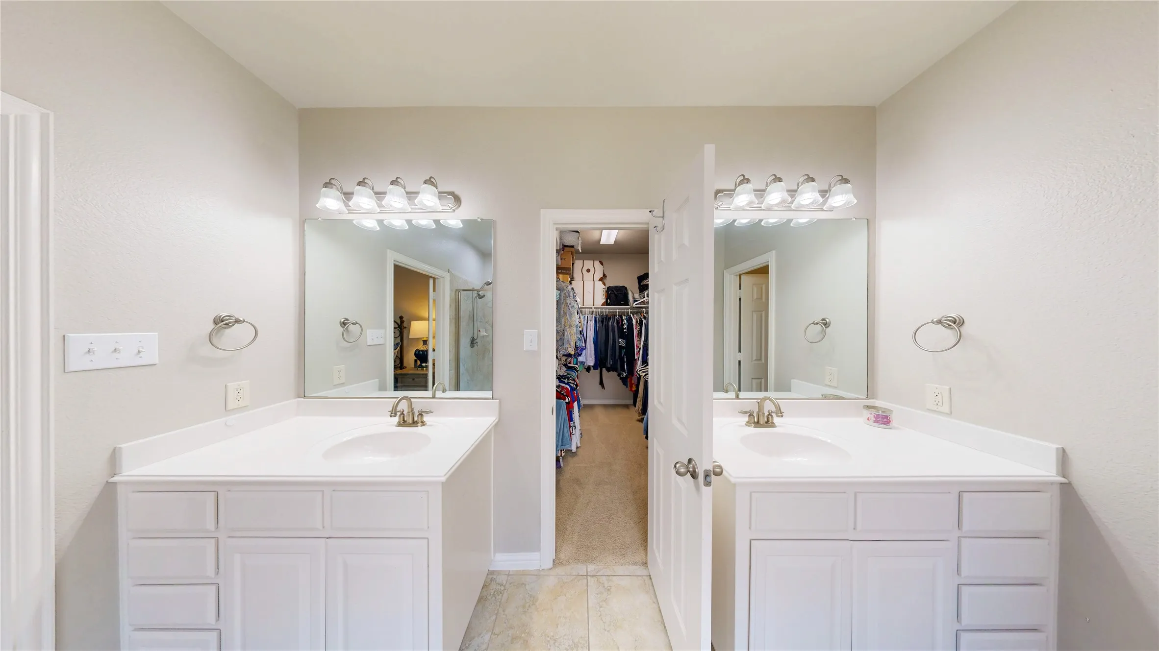Primary Bath separate vanities