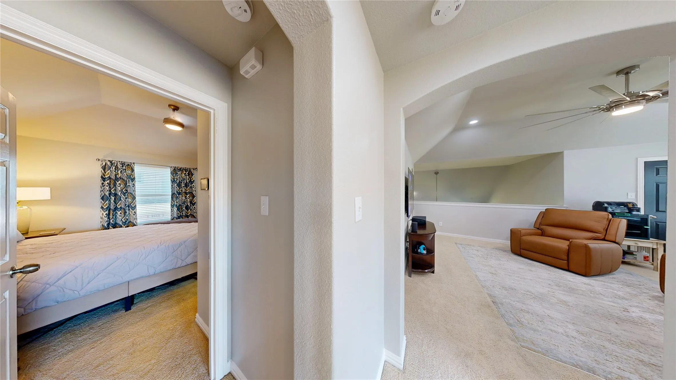View from top of 2nd floor stairs