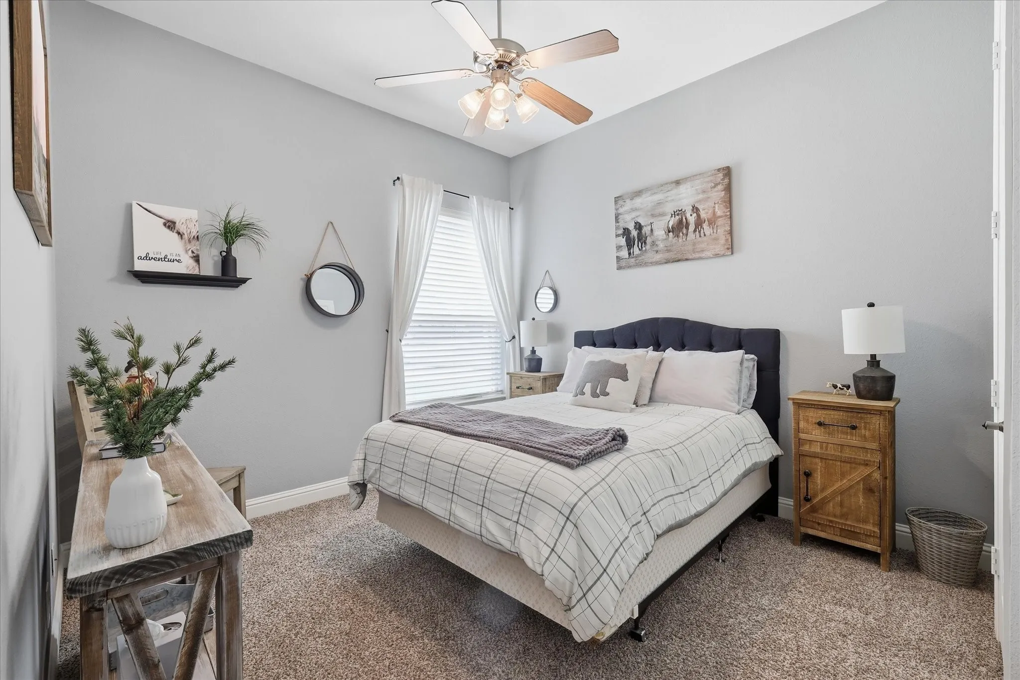 Comfortable, bright, and beautifully sized — this secondary bedroom is ready for family, guests, or a private home office.