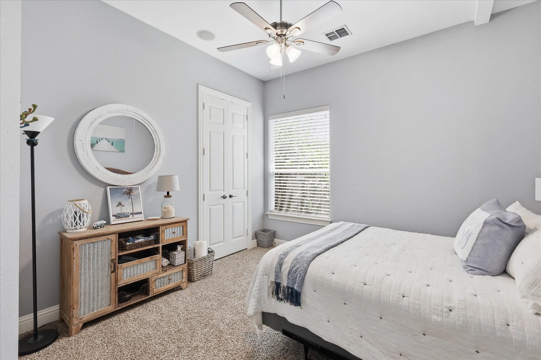 Bright, comfortable, and beautifully finished, this secondary bedroom offers the perfect retreat for family or guests.