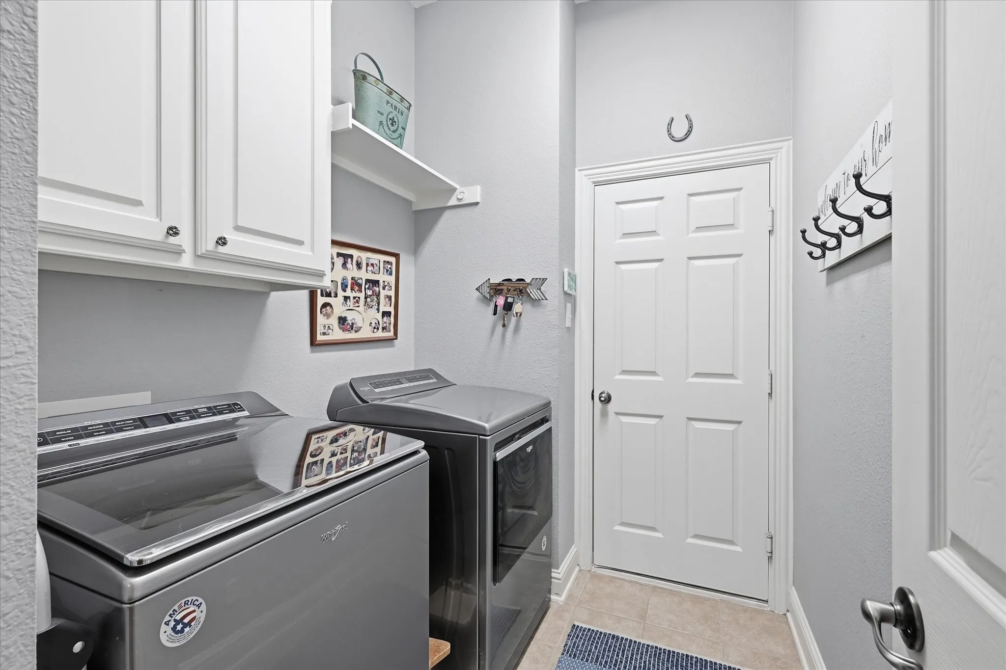 Even laundry day gets an upgrade with a dedicated utility room, built-in storage, and convenient access to the rest of the home.