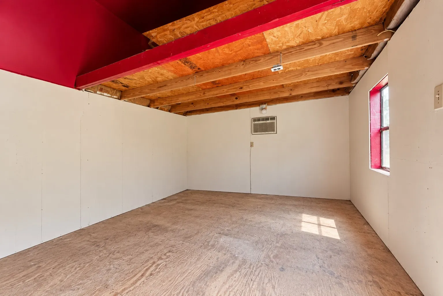 interior of shed used AI to remove contents