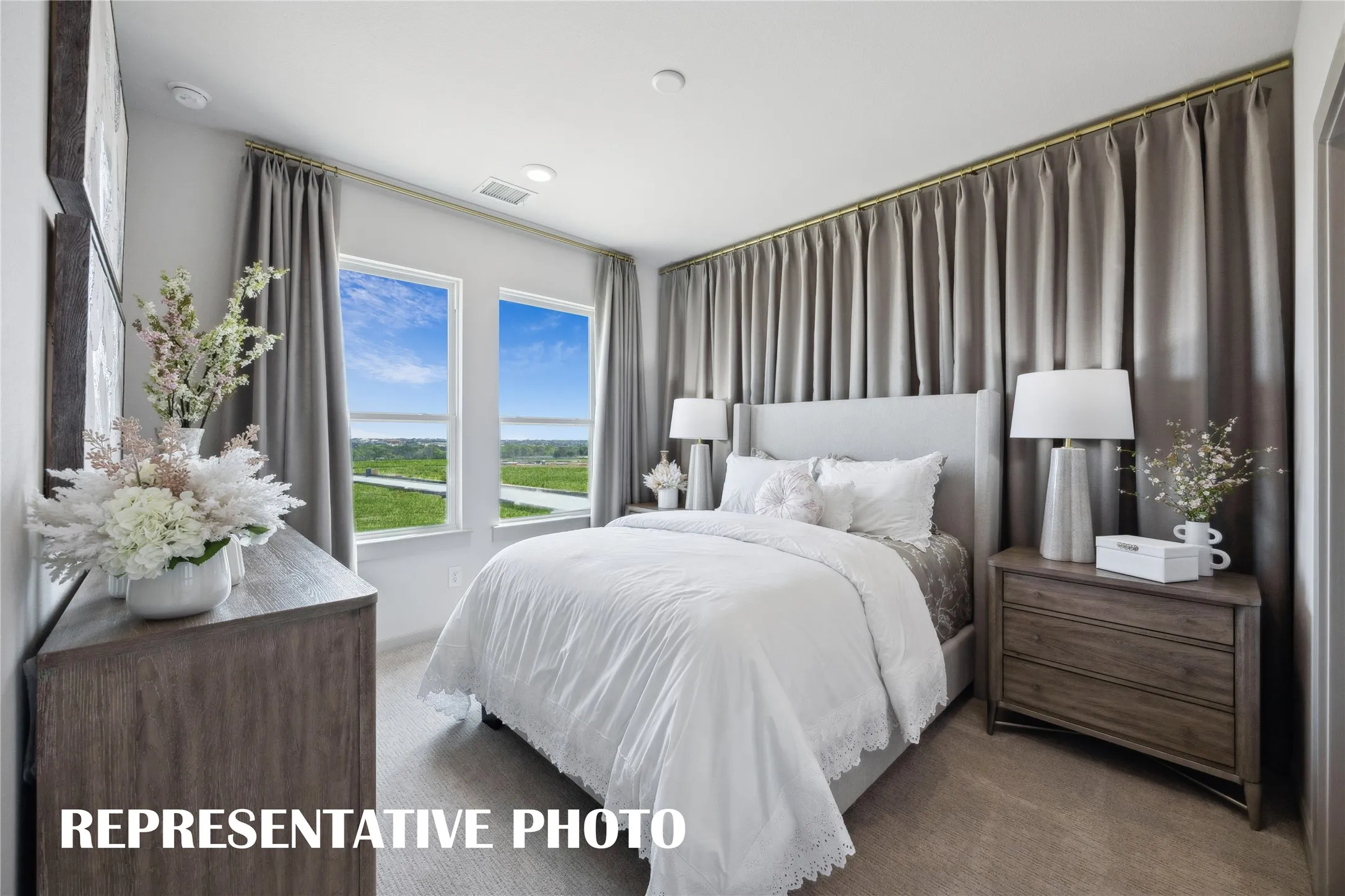 Our Sophie plan offers several nicely sized secondary bedrooms.  REPRESENTATIVE PHOTO