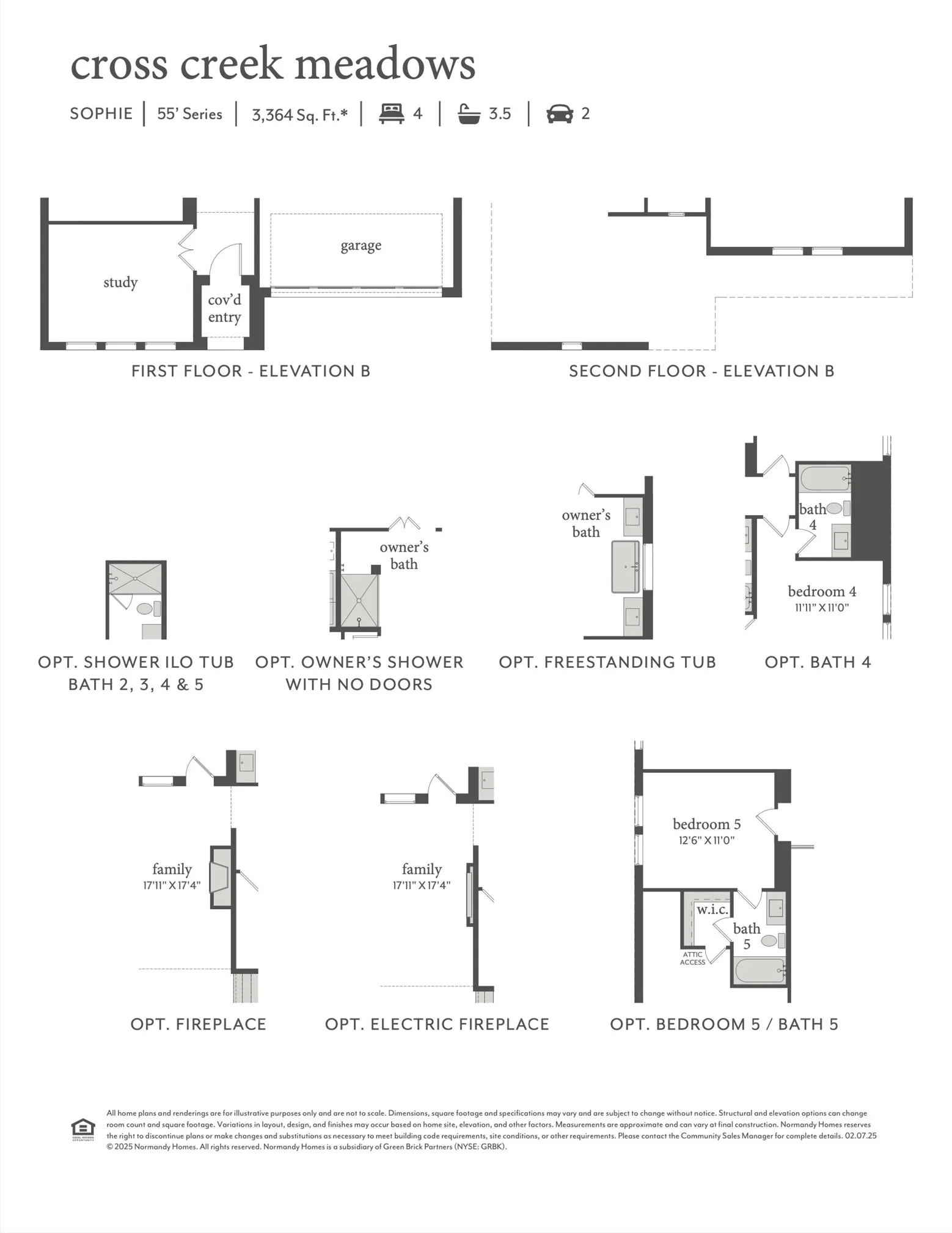 This dream home offers elevation B, fireplace, bed & bath 5 and so much more!