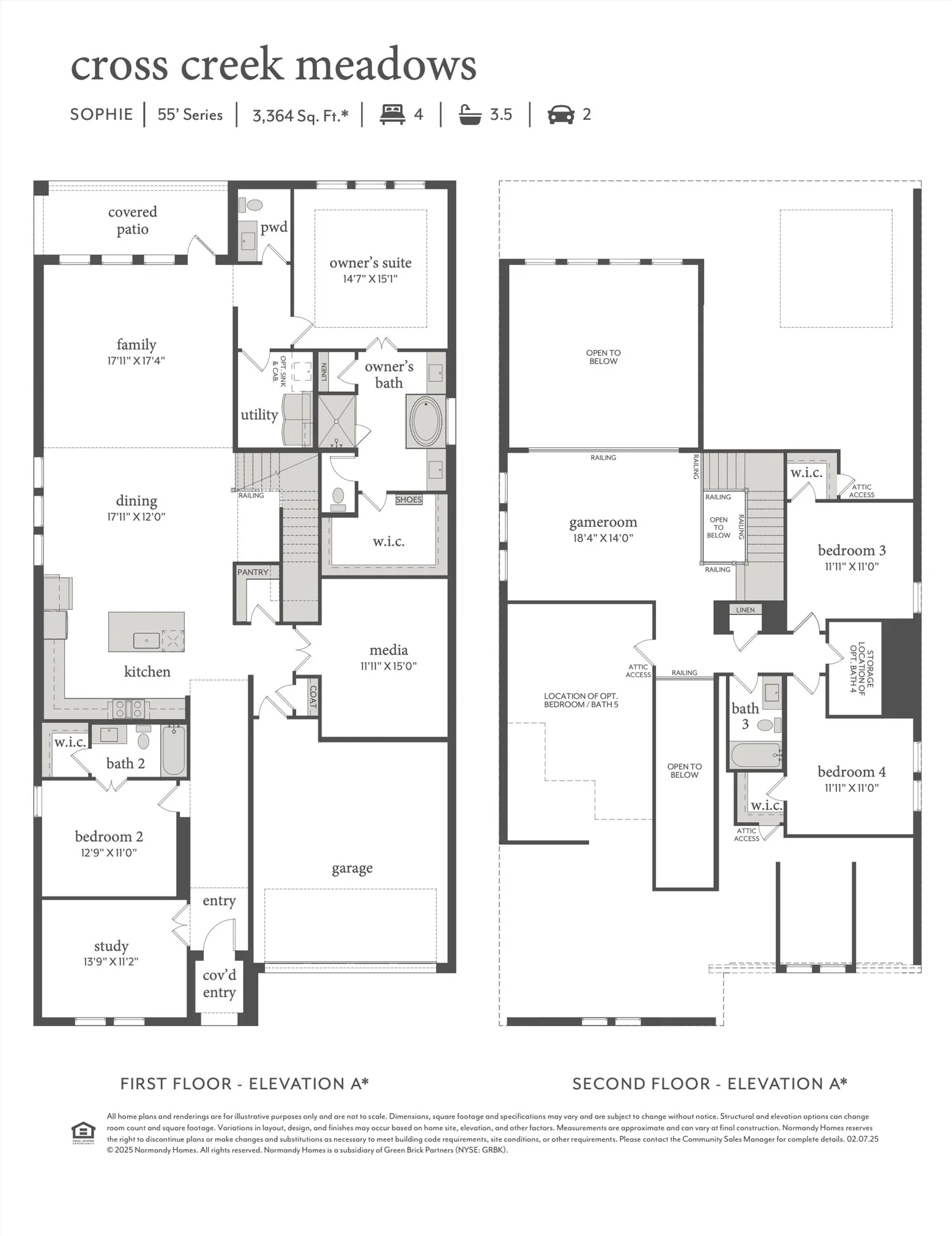 With outstanding space and thoughtful design, our impressive Sophie plan offers your family the home of their dreams!