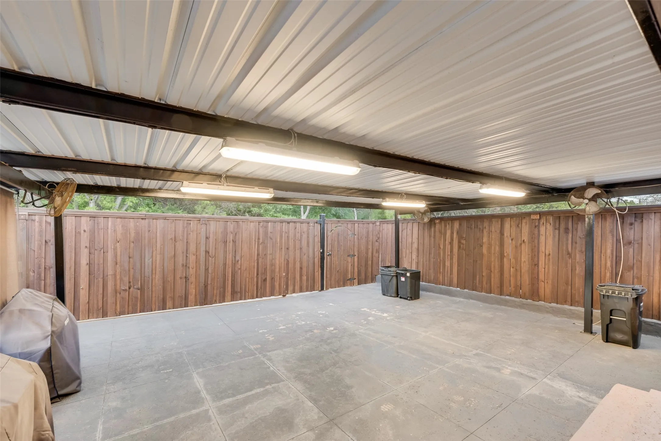 View of patio / terrace with a fenced backyard