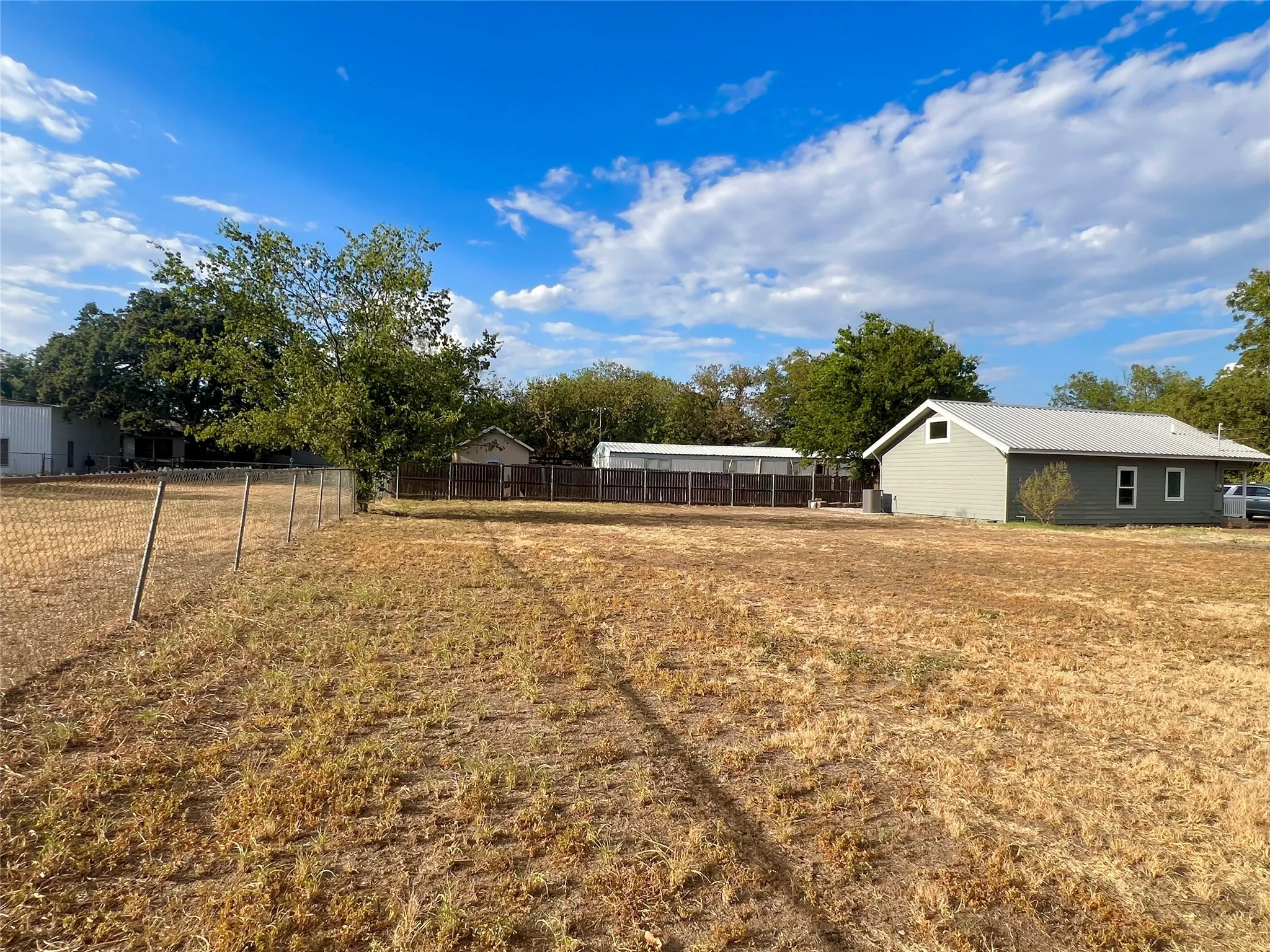 View of backyard