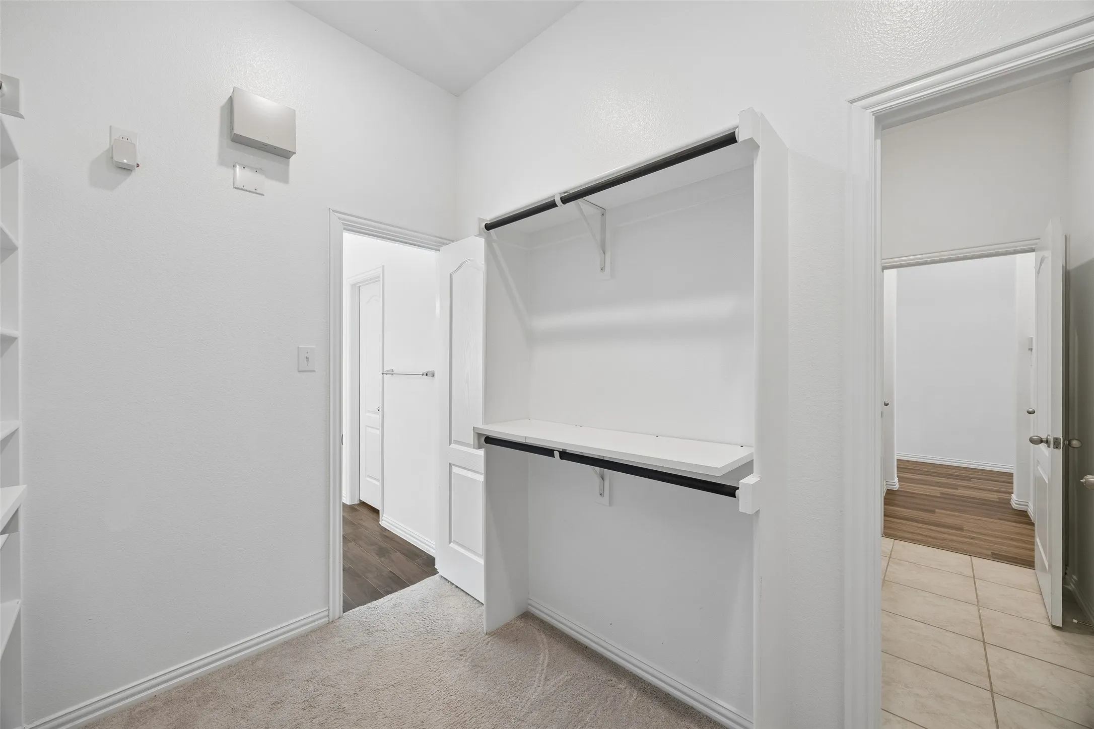 Master closet opens directly into laundry!