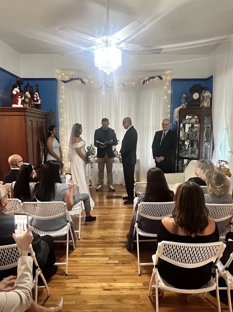 Indoor wedding ceremony