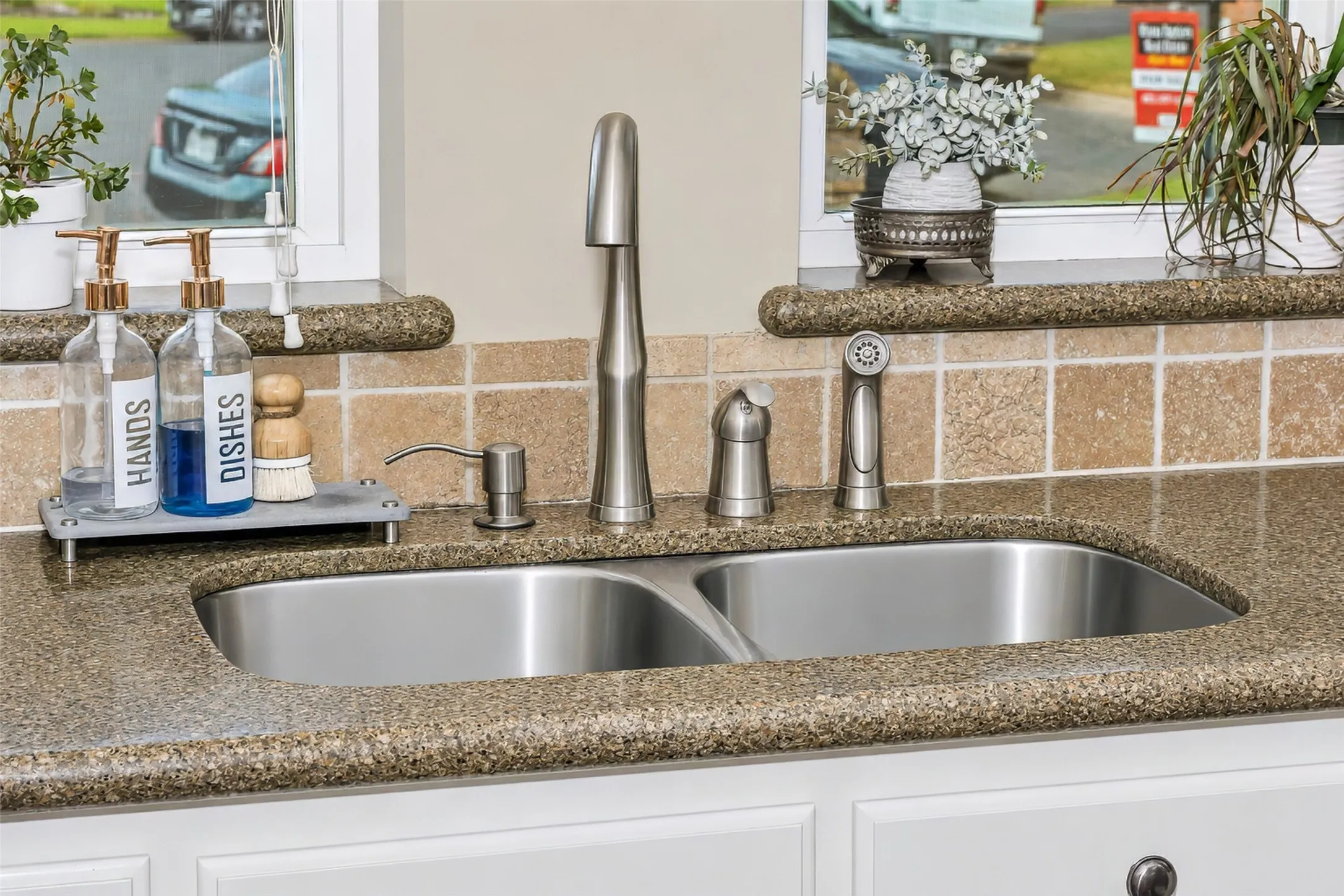 See the world go by from the kitchen sink!