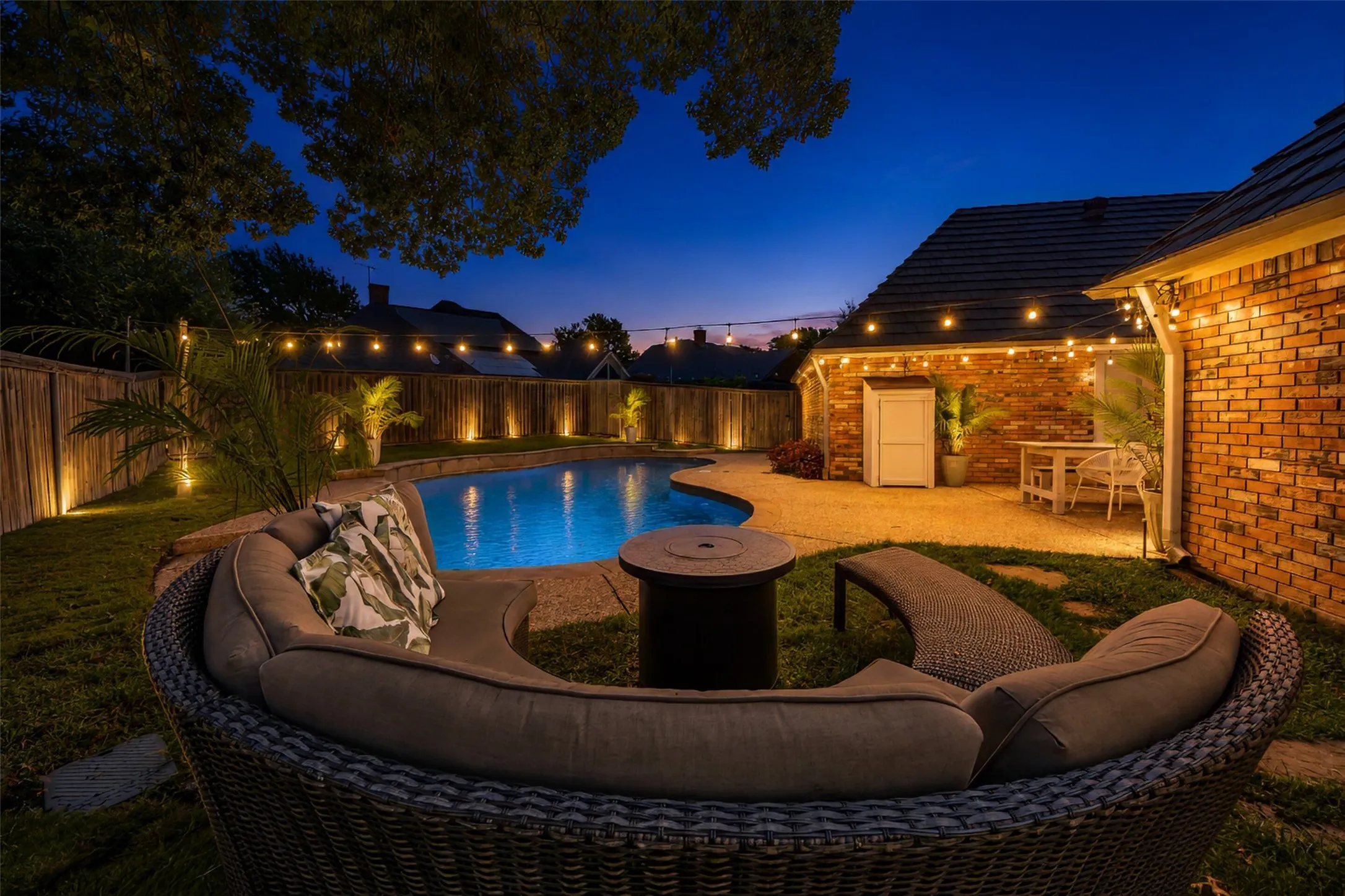 You can't beat Texas summer evenings around a pool!