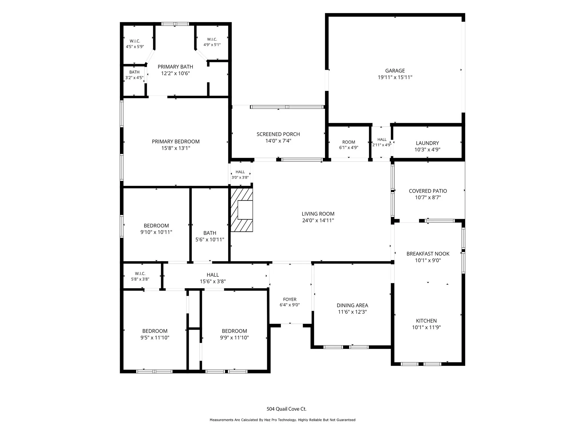 Excellent single story floor plan.