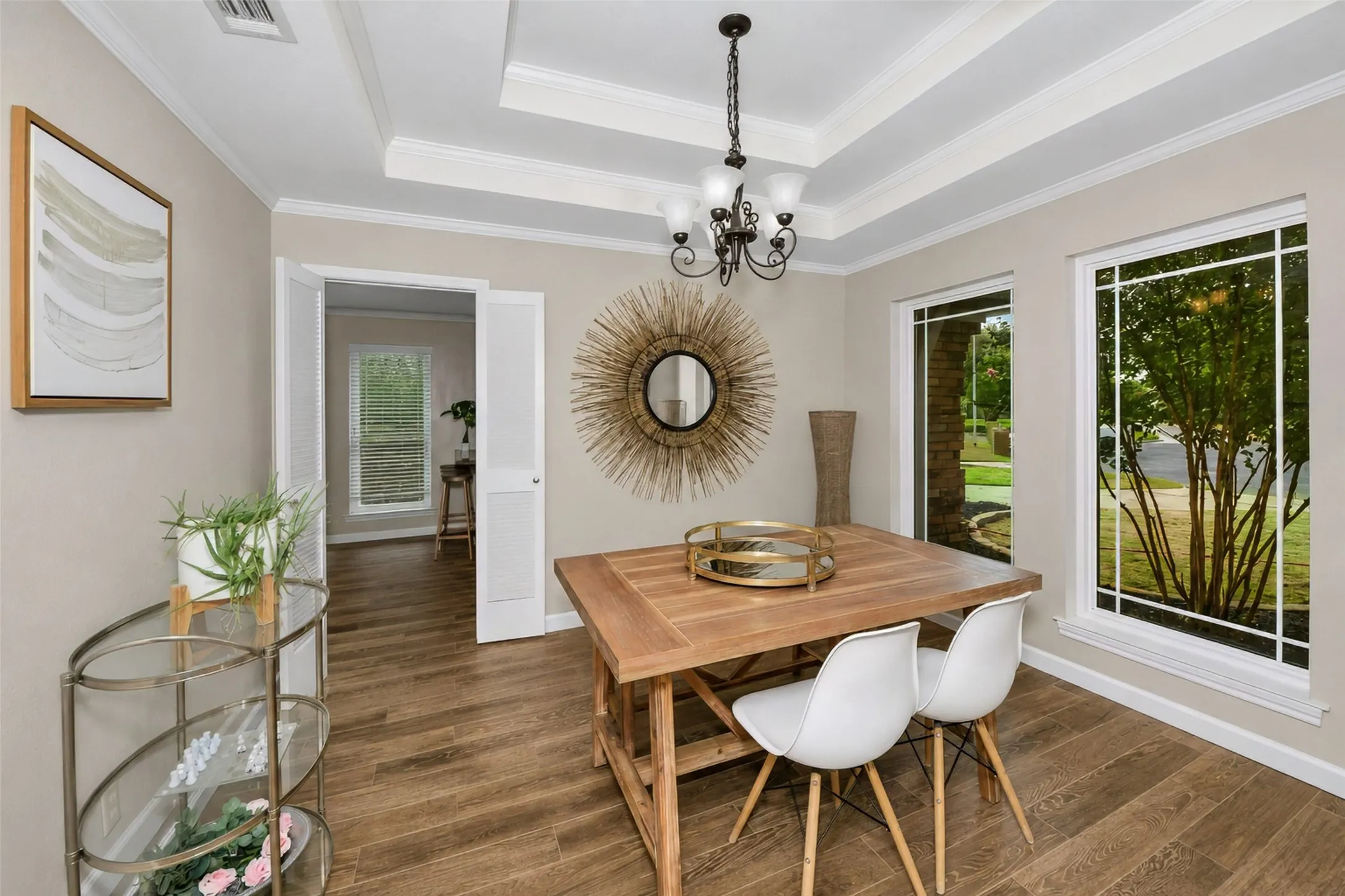 Formal dining room located just off foyer.