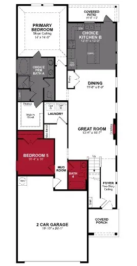 Beazer Homes Churchill Sage Floorplan.