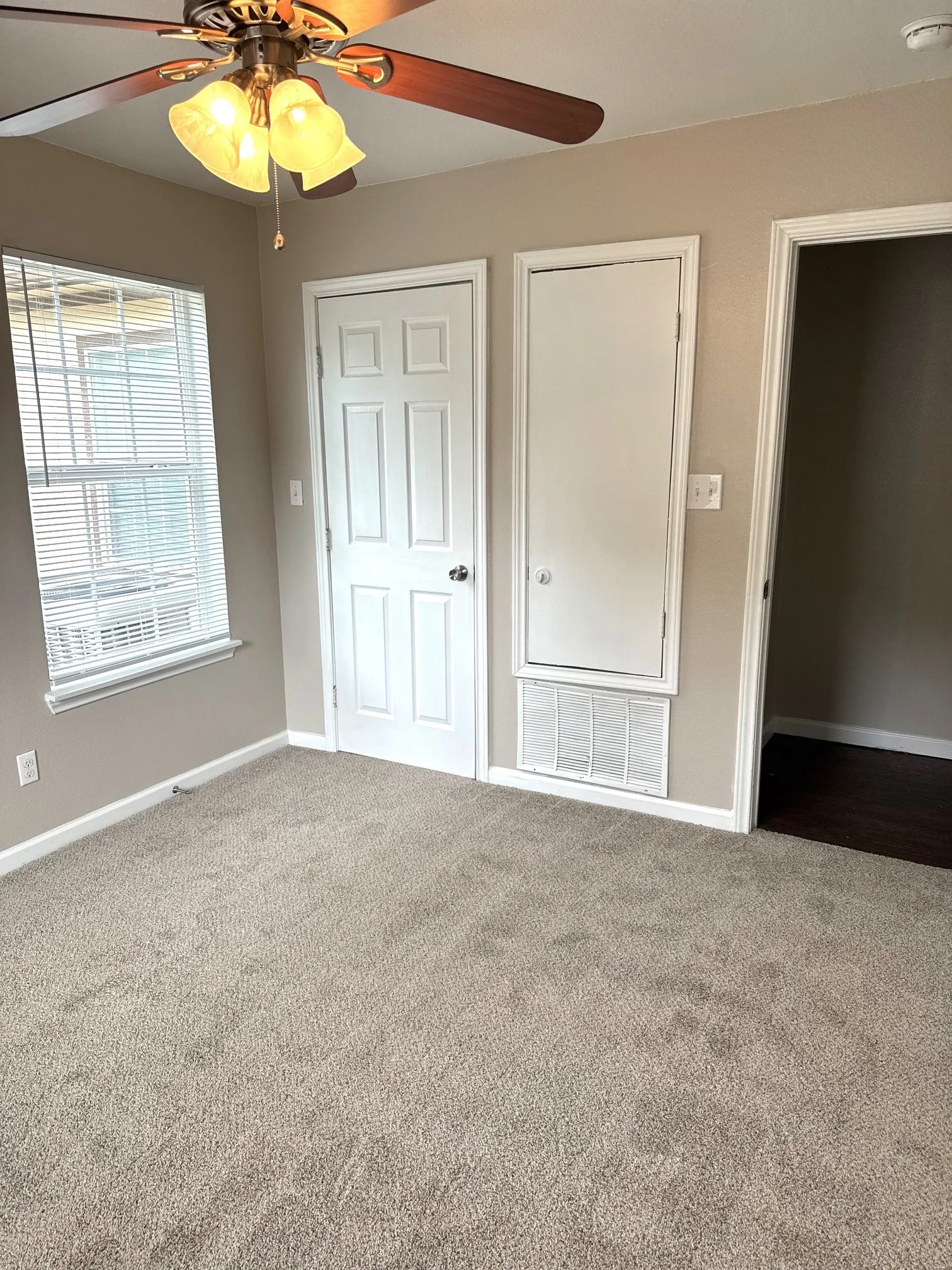 bedroom 4 with brand new carpet