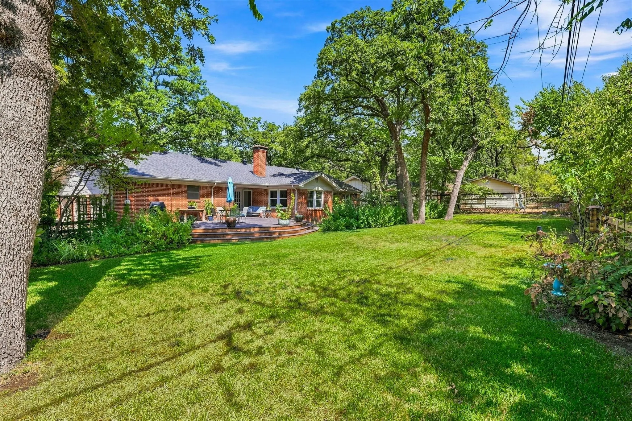 Plenty of space for a pool or any type of backyard activities.