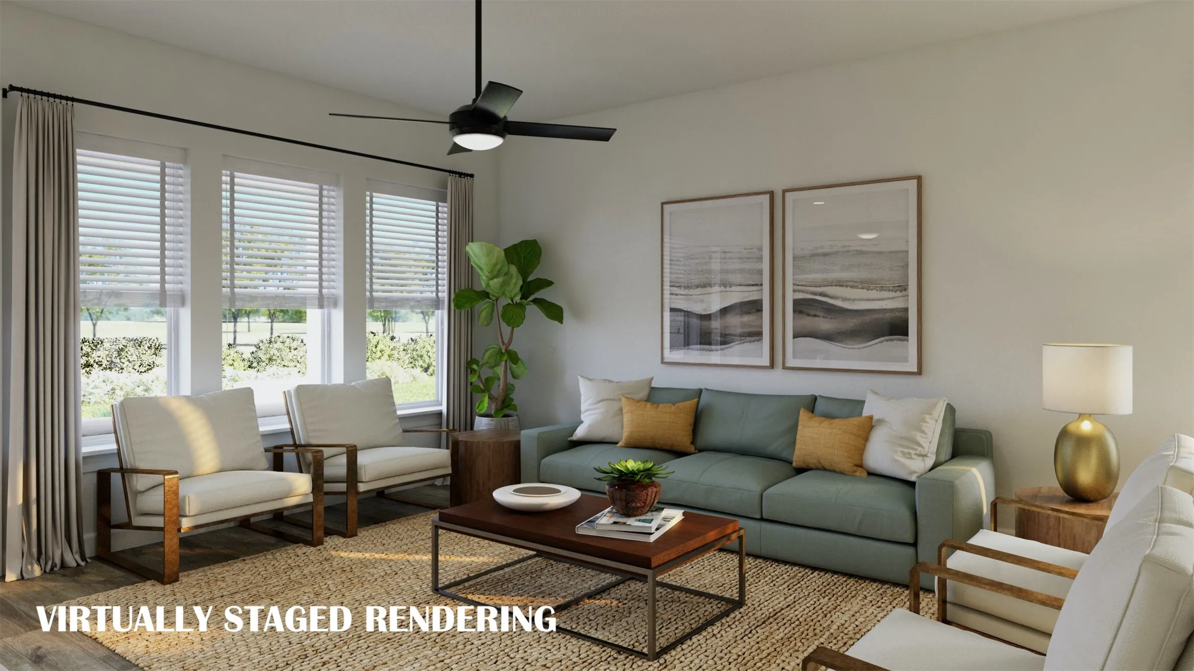 Great family gatherings will be plentiful in this wonderful family room.  VIRTUALLY STAGED RENDERING