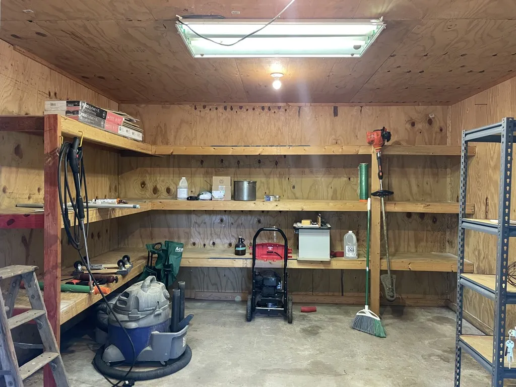 Inside Storage Building