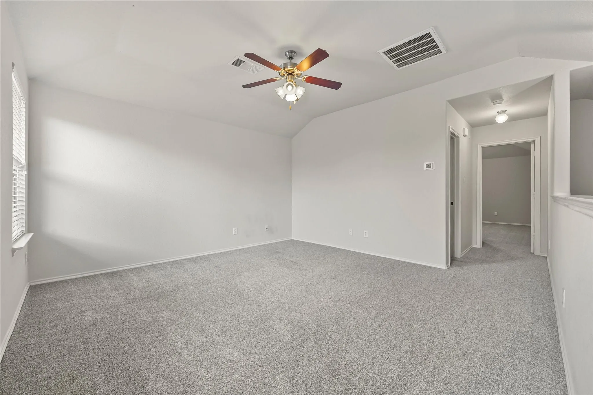 Game room at top of stairs
