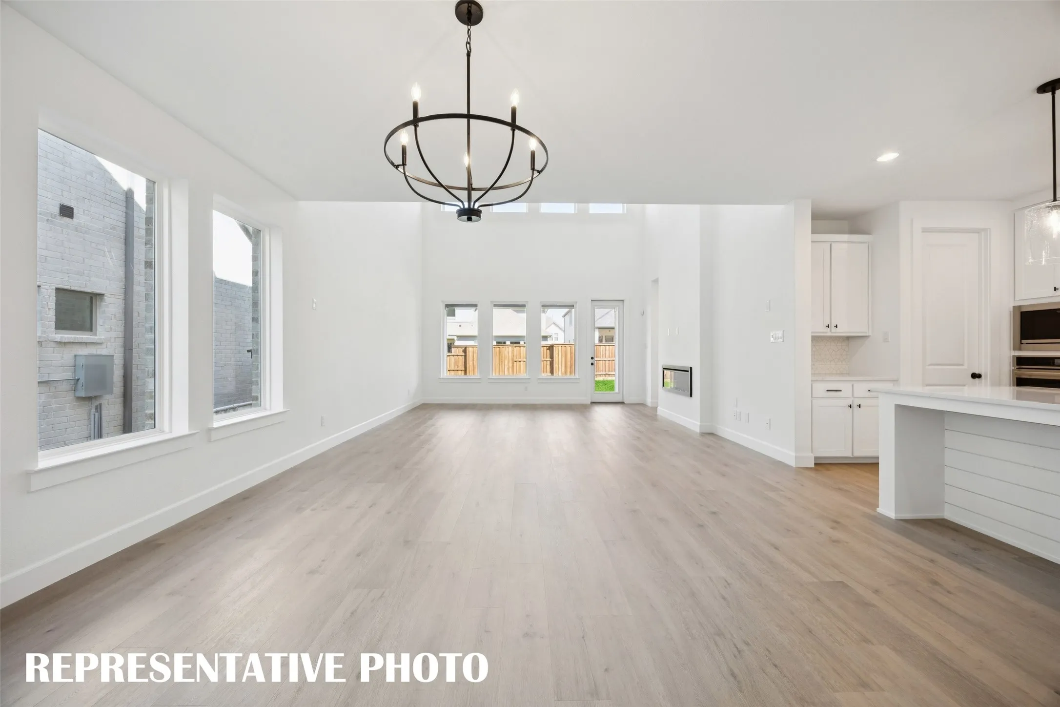Whether it's lively dinner parties or cozy family gatherings, this dining room fits all occasions!  REPRESENTATIVE PHOTO