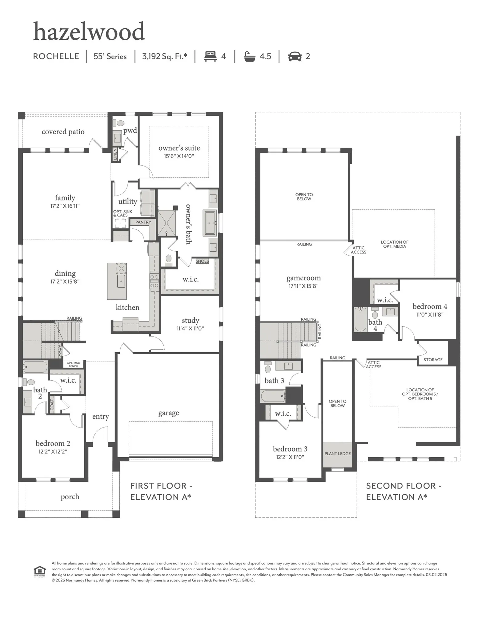 Our thoughtfully designed Rochelle plan blends timeless elegance with everyday comfort.