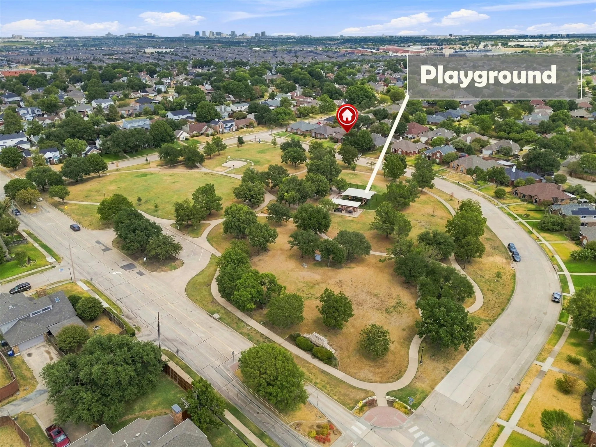 Walking Trails, Playground & Greenspace Across the Street