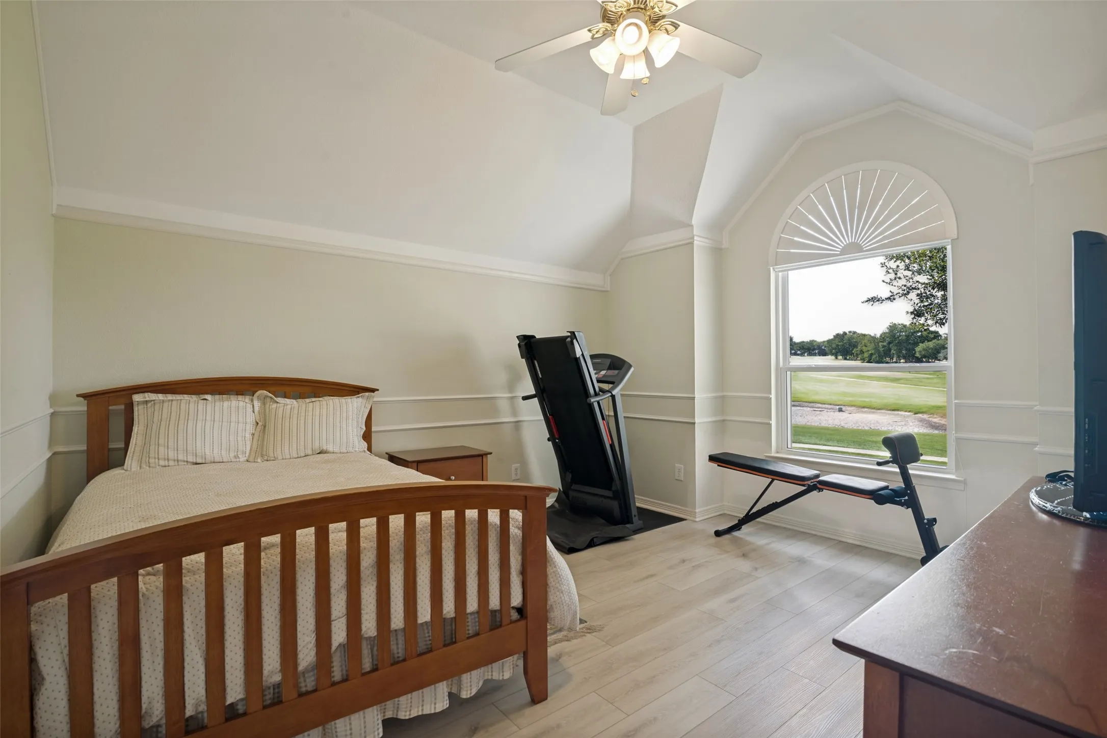 2nd bedroom with view of the golf course.