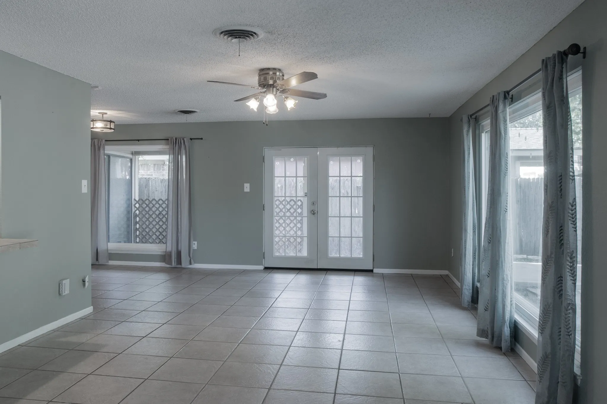 View from the French doors