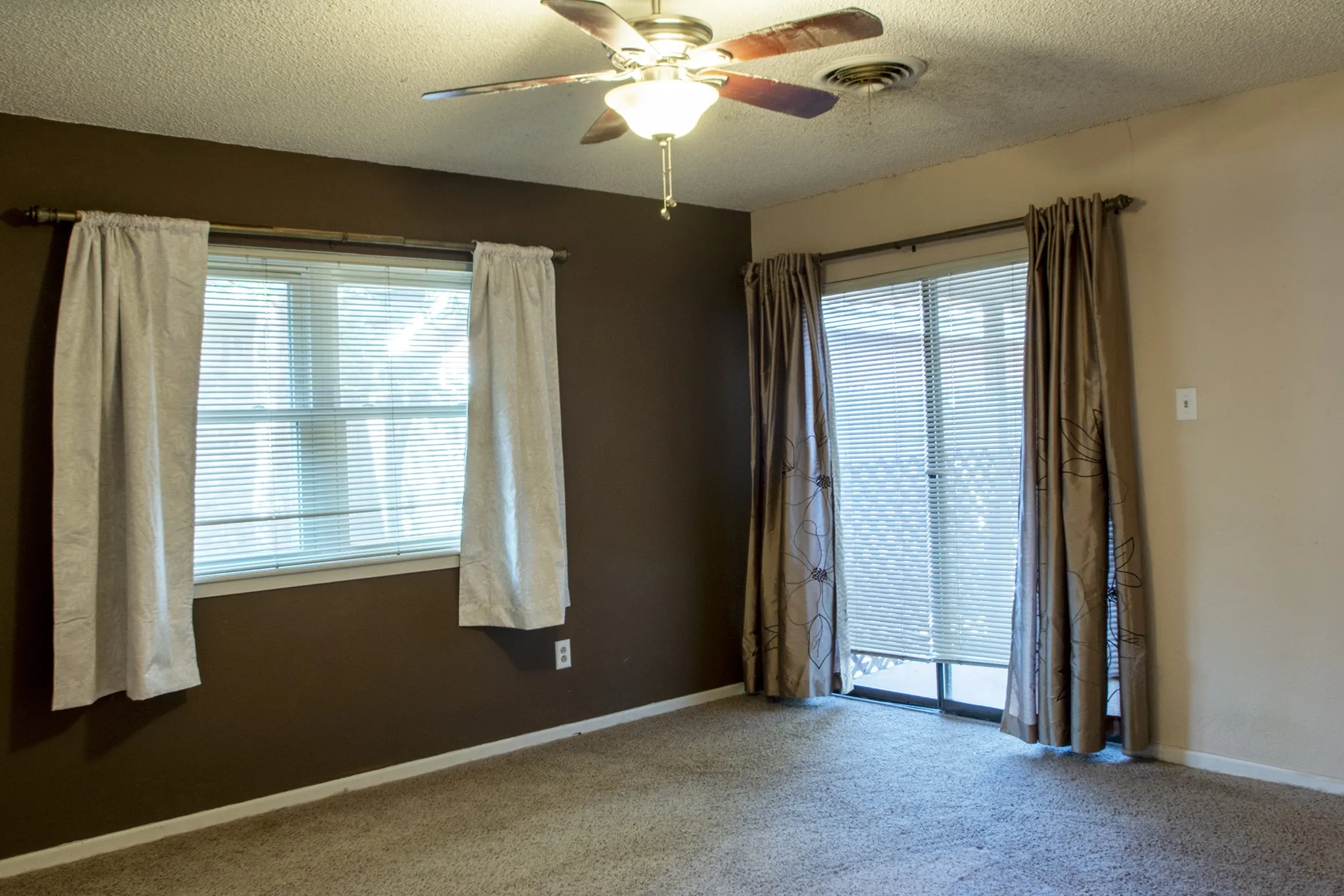 Direct access to the patio from the primary suite