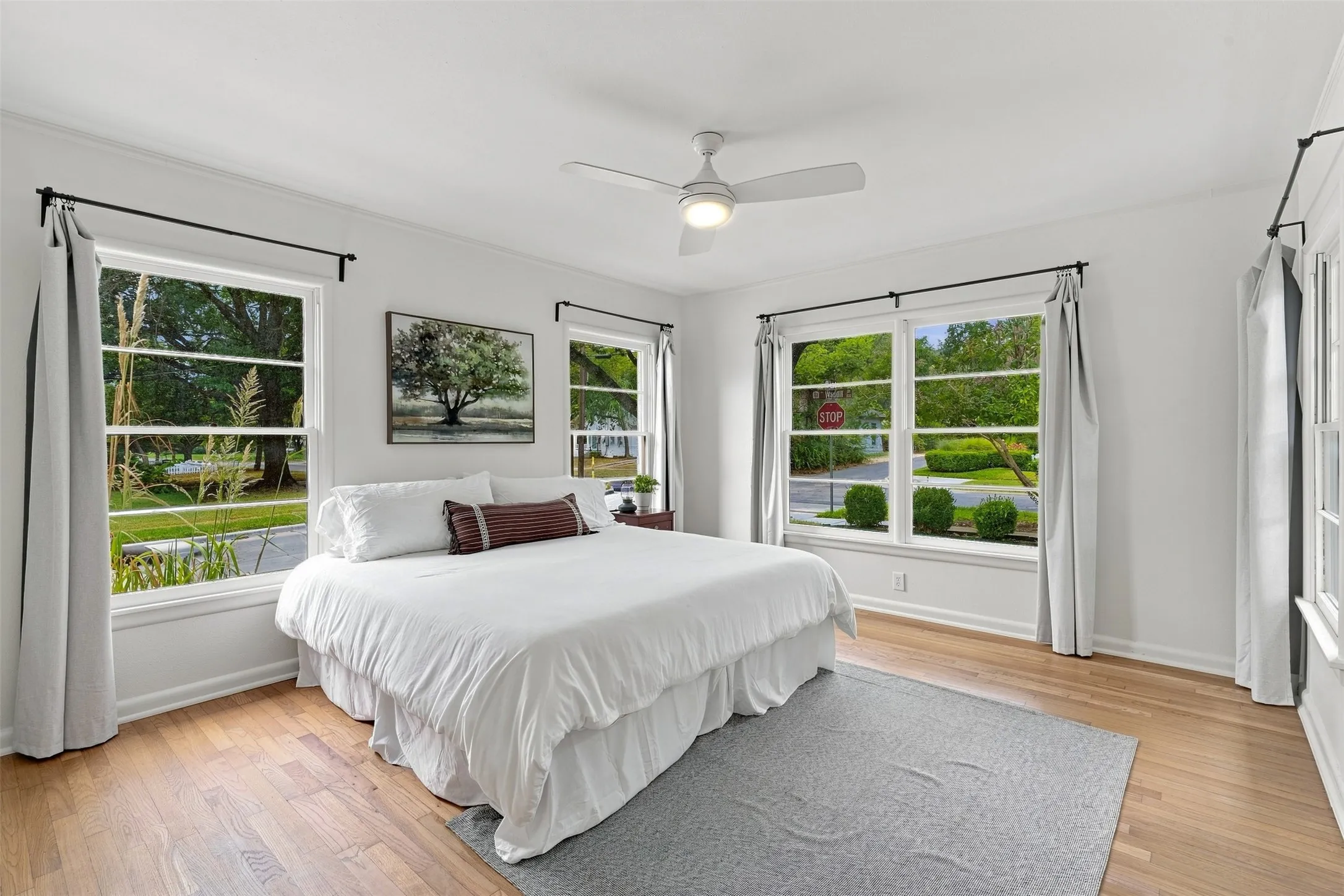 A fabulous bedroom that sits first floor full of charm and sunlight