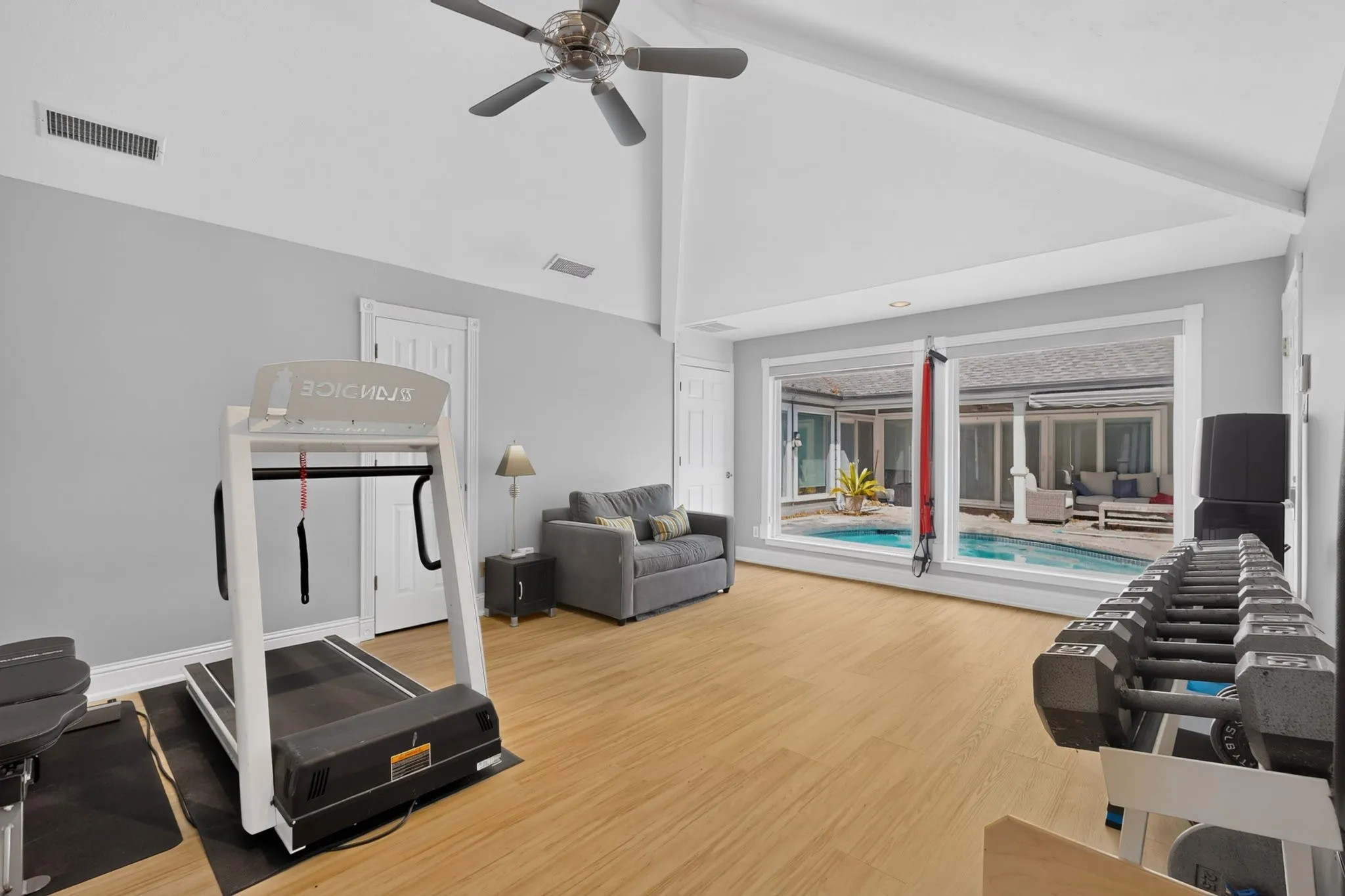 Gym or 2nd Living Area