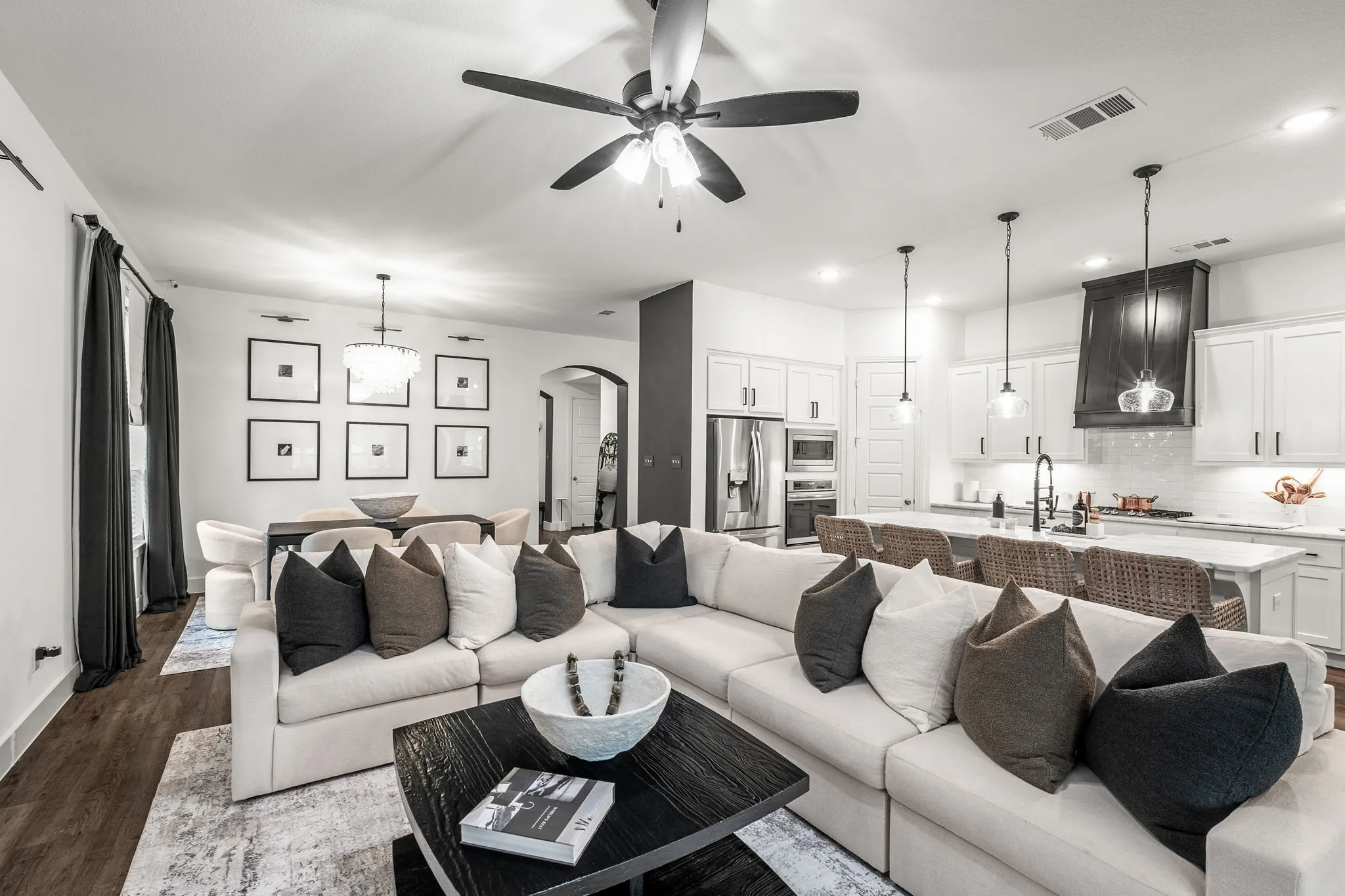 Bright & inviting open floorplan with handsome LVP throughout most of first level.