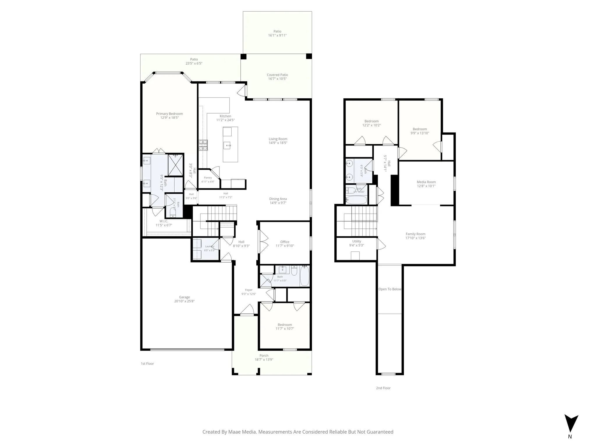 Great floorplan with two bedrooms down and two bedrooms up.