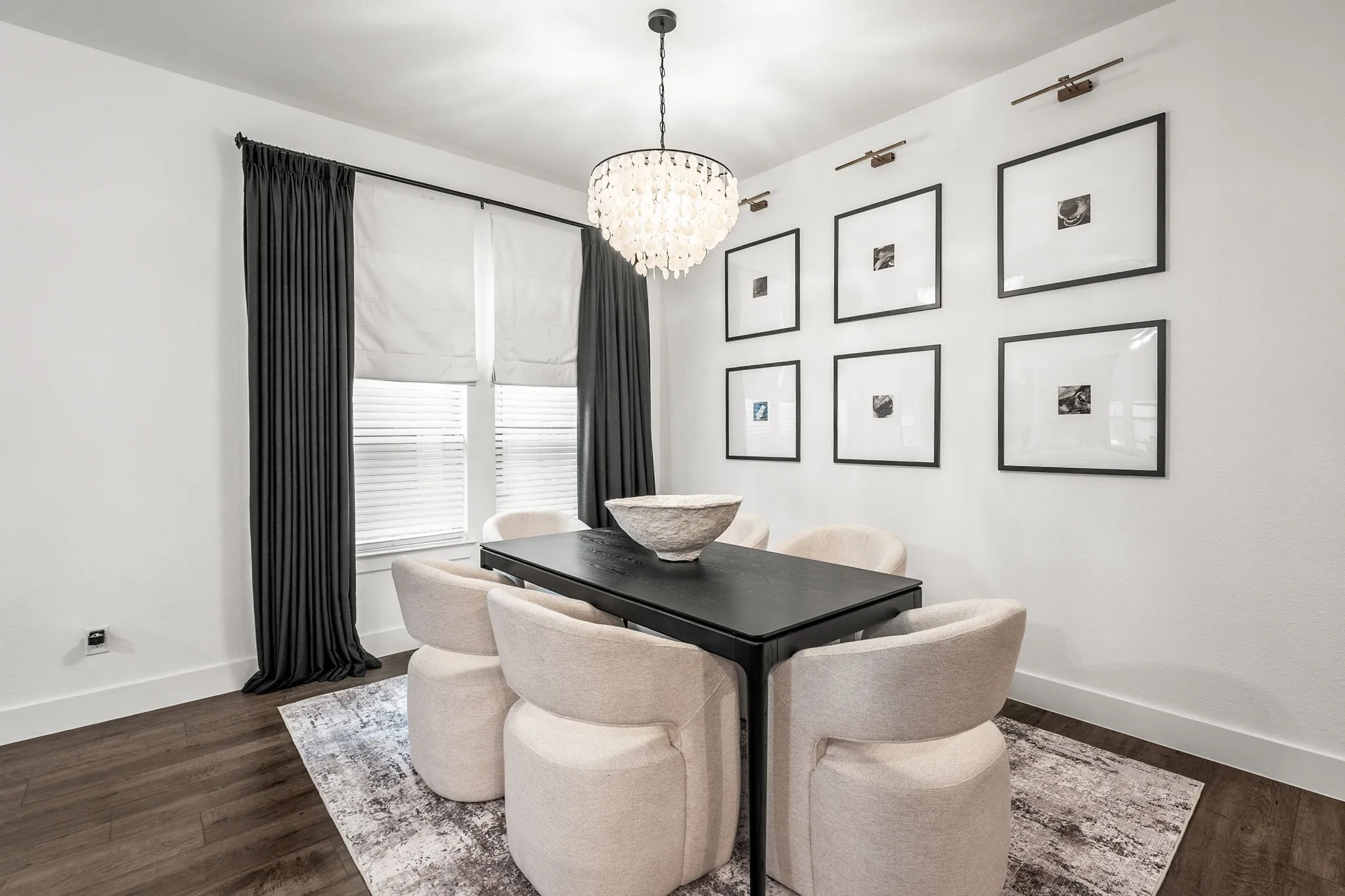 Spacious dining room right off the kitchen for ease of entertaining.