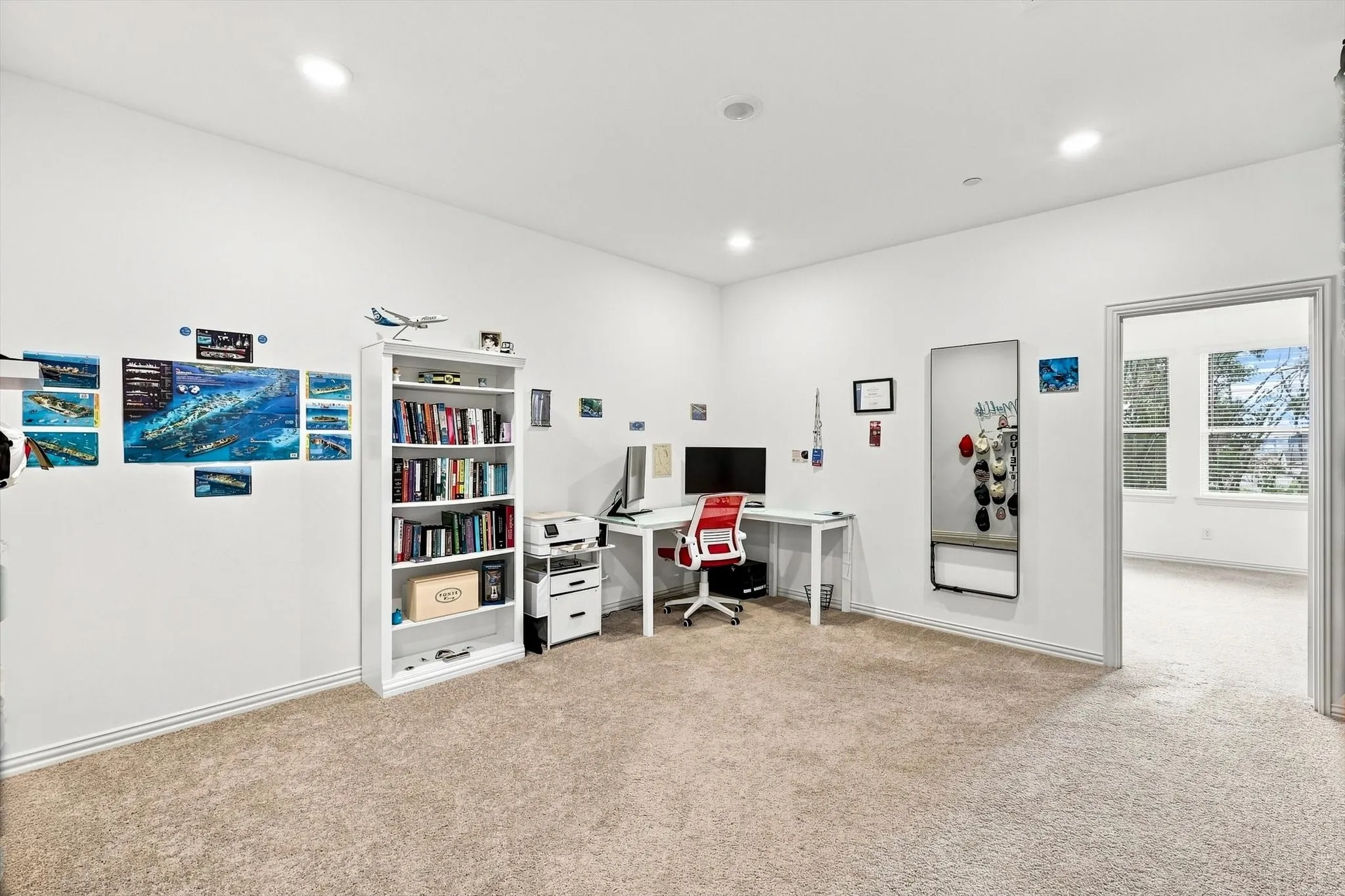 Bonus space with endless possibilities. This oversized upstairs flex area is perfect for a game room, media space, home office, hobby zone, or second living area.