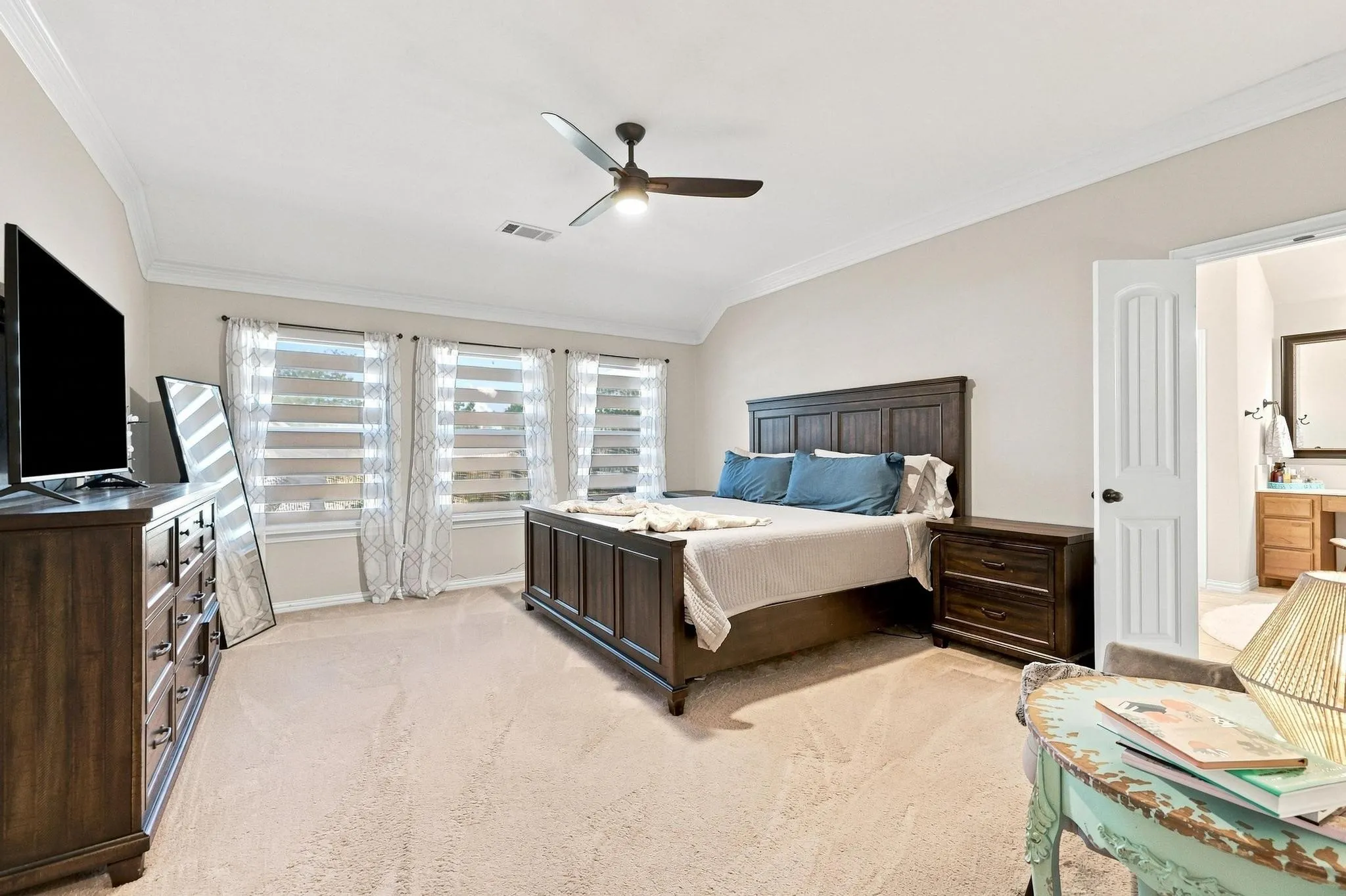 Private Primary Suite, Spacious and Bright. En-Suite Bath and Large Closet