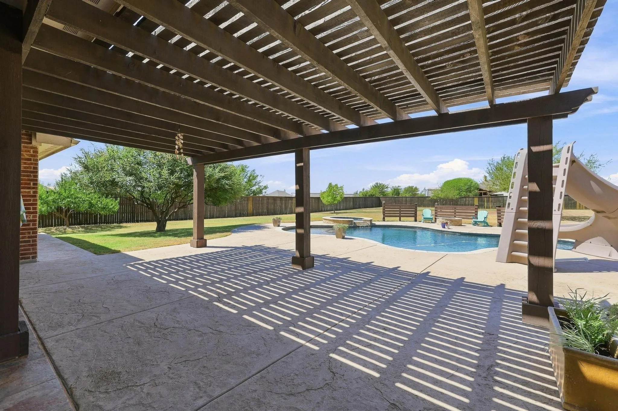 The Outdoor Patio, room for all of your Guests, Grills and Furniture!