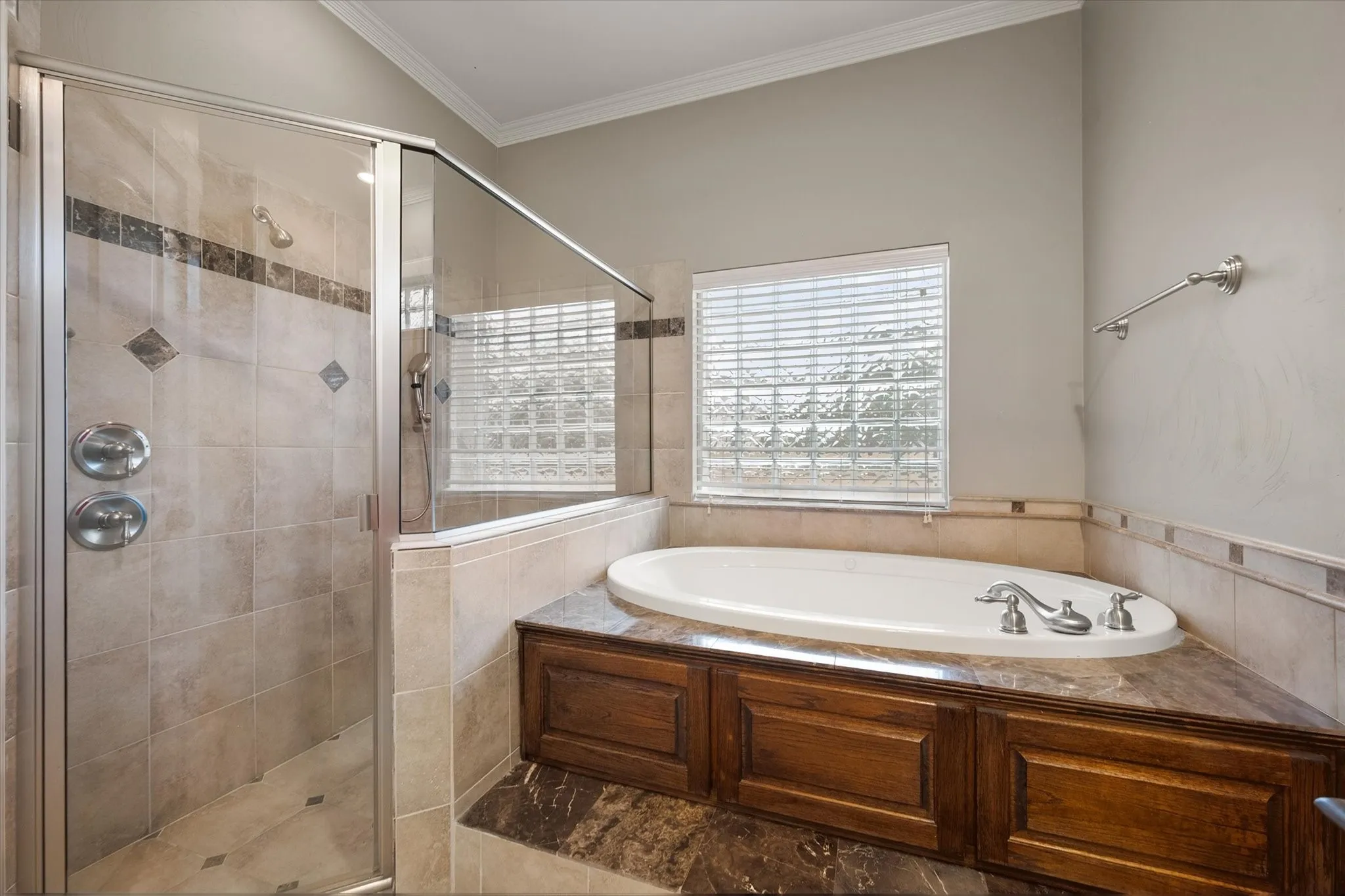 Large walk in shower