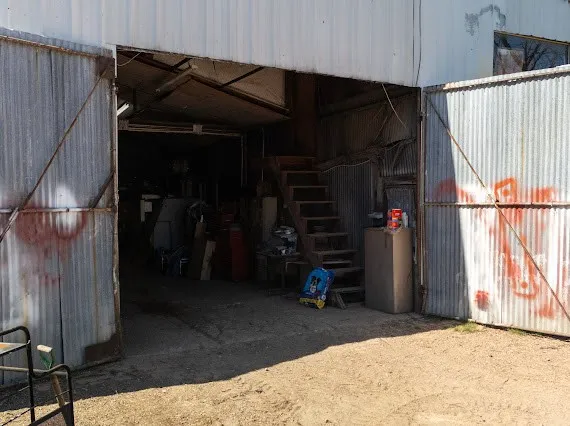 Entrance to the building on the premises.