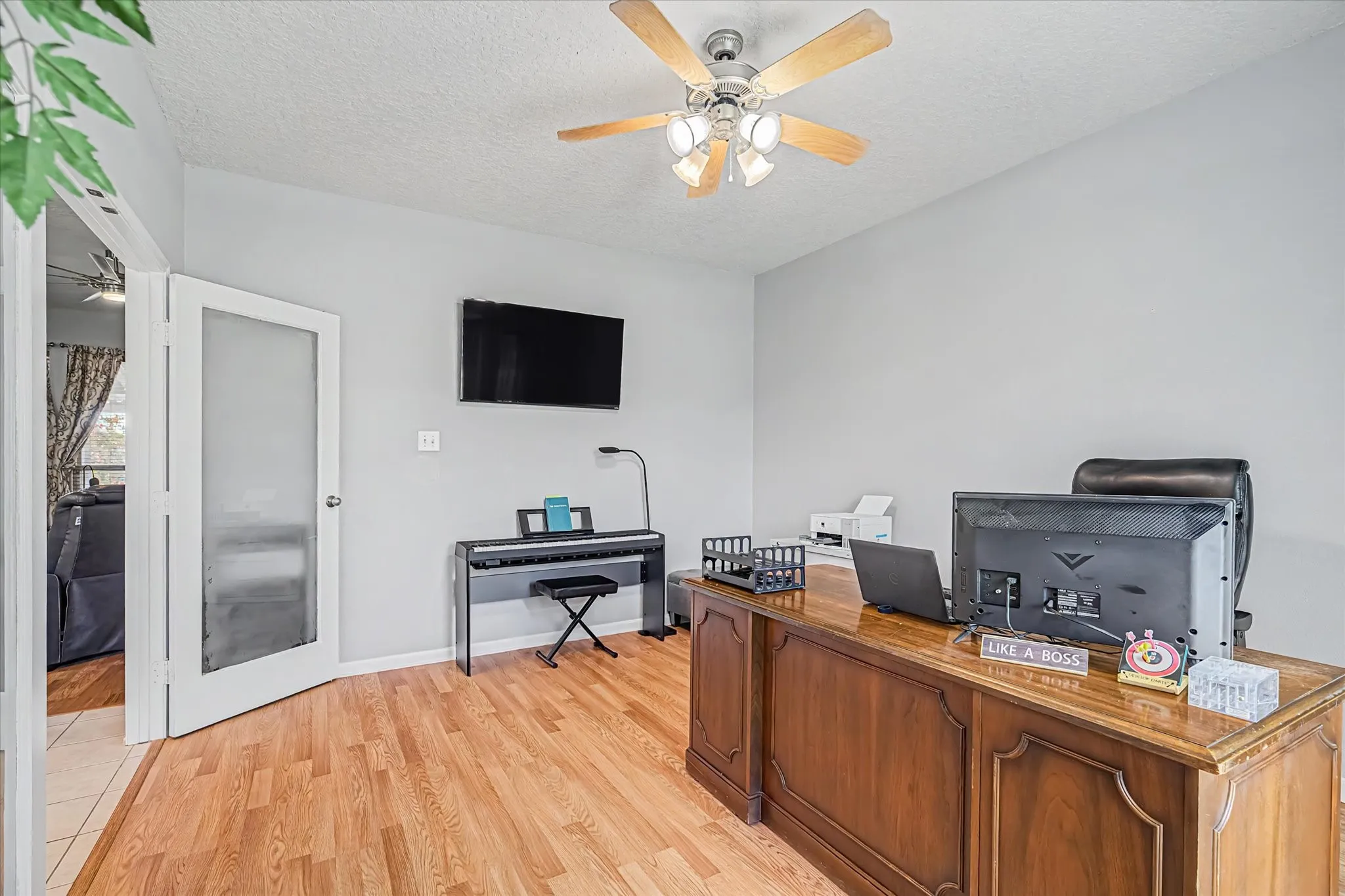Flex Room - use as an Office or additional 4th bedroom with light gray walls
