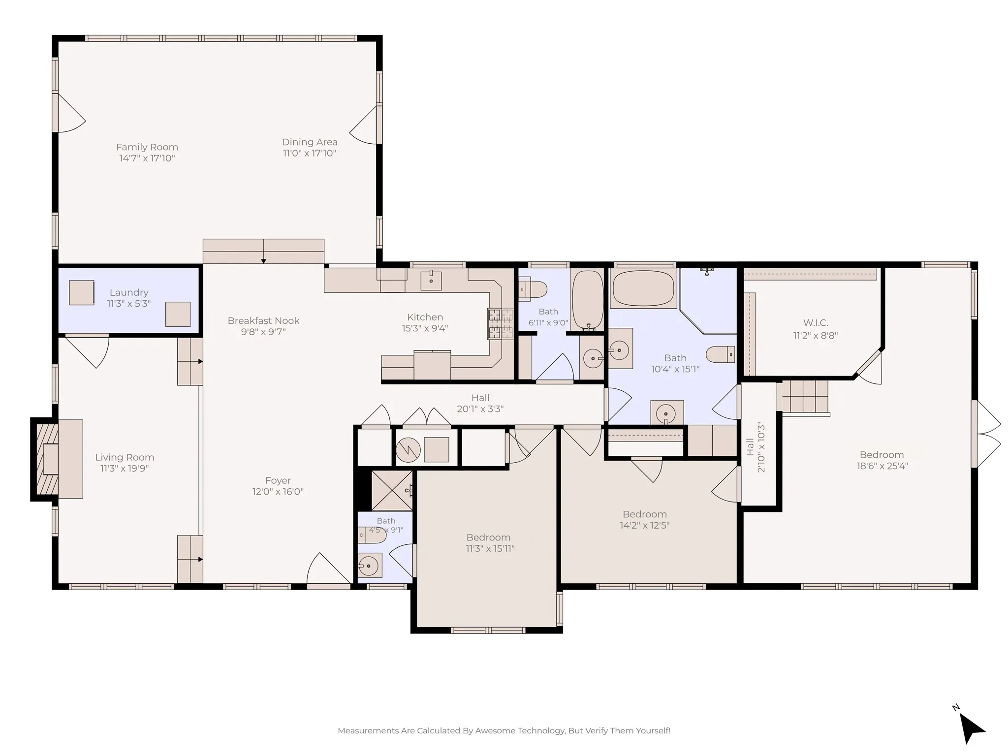 Here's the layout, so you can start planning where the furniture goes.